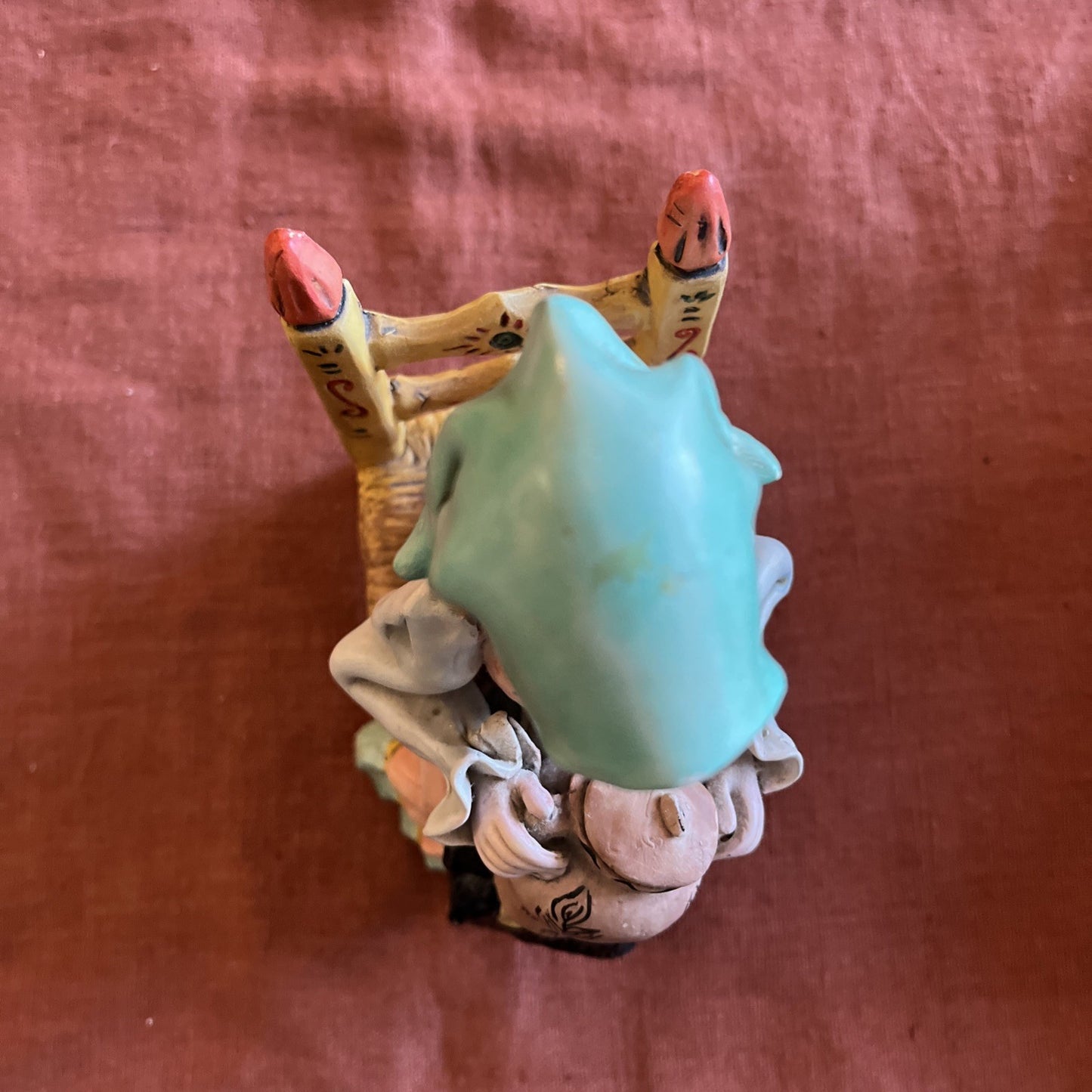 Figurine En Céramique Sorcière Signée A. Massima