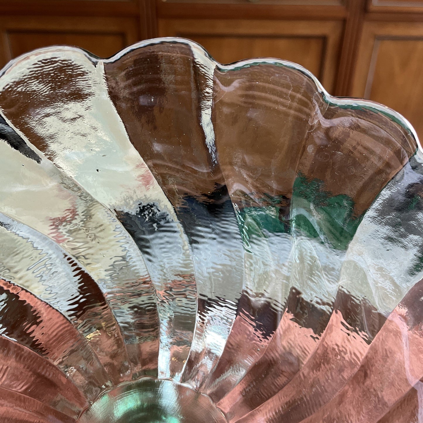 Coupe/Présentoir À Gâteau/compotier En Verre Vert