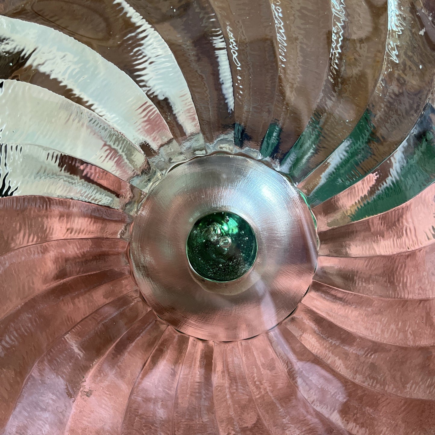 Coupe/Présentoir À Gâteau/compotier En Verre Vert