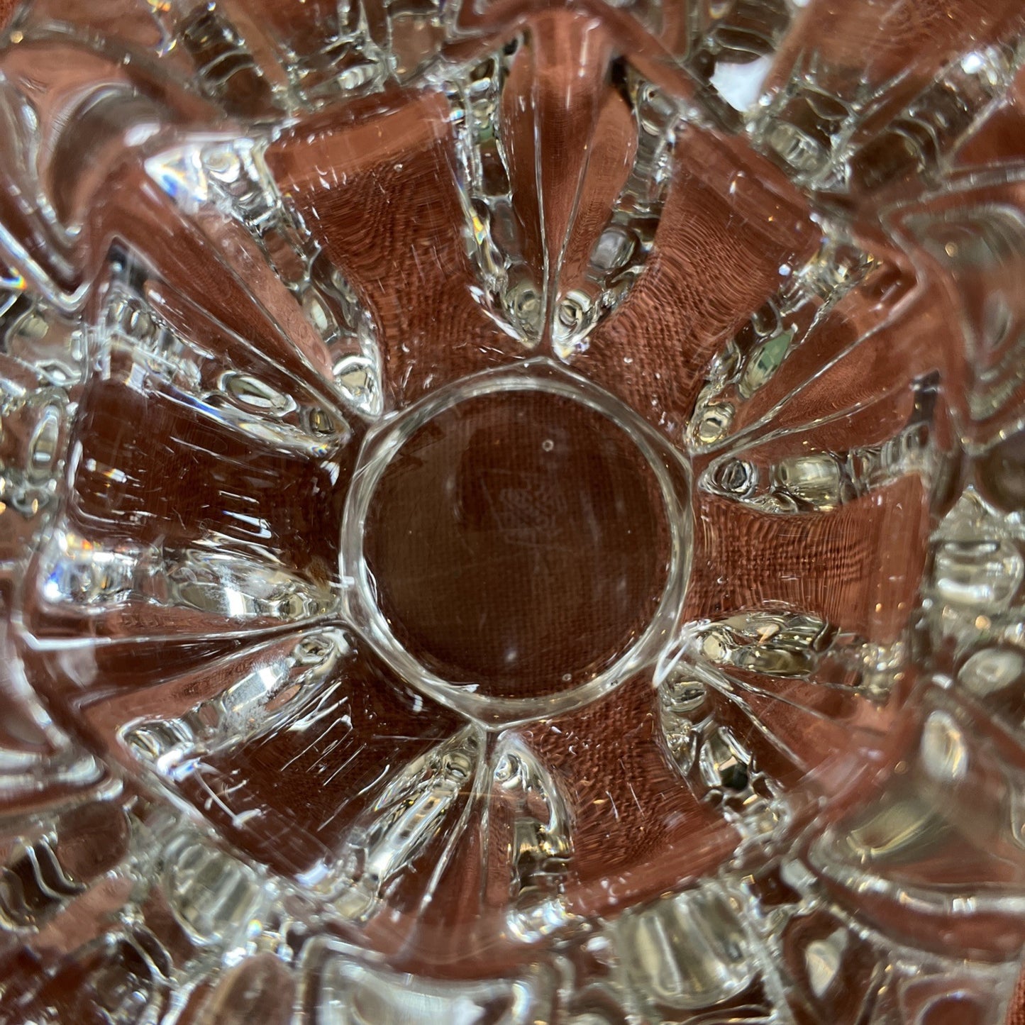 Cendrier En Cristal De Vannes Forme De Fleur