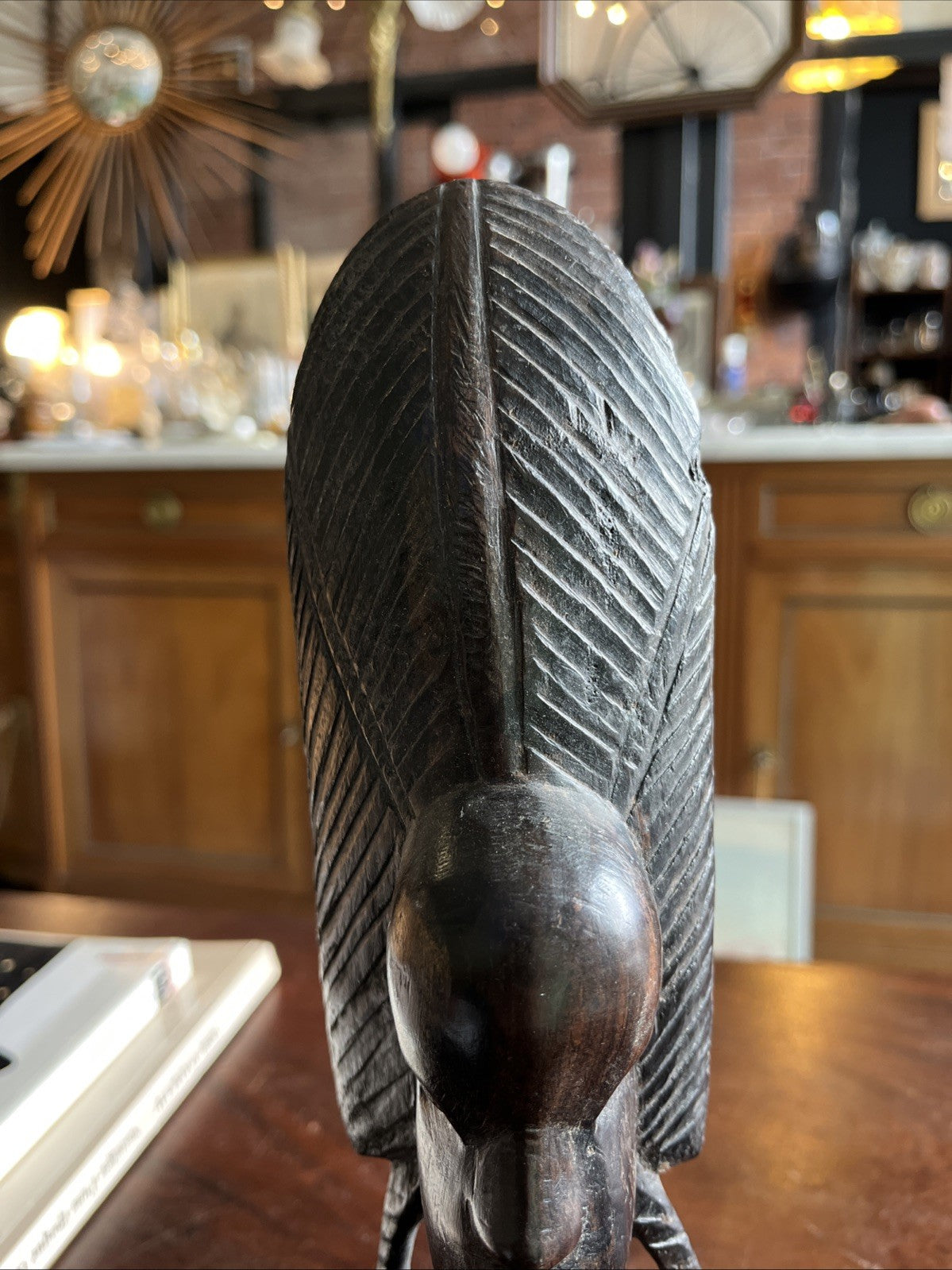 Sculpture Buste Femme Africaine Bois
