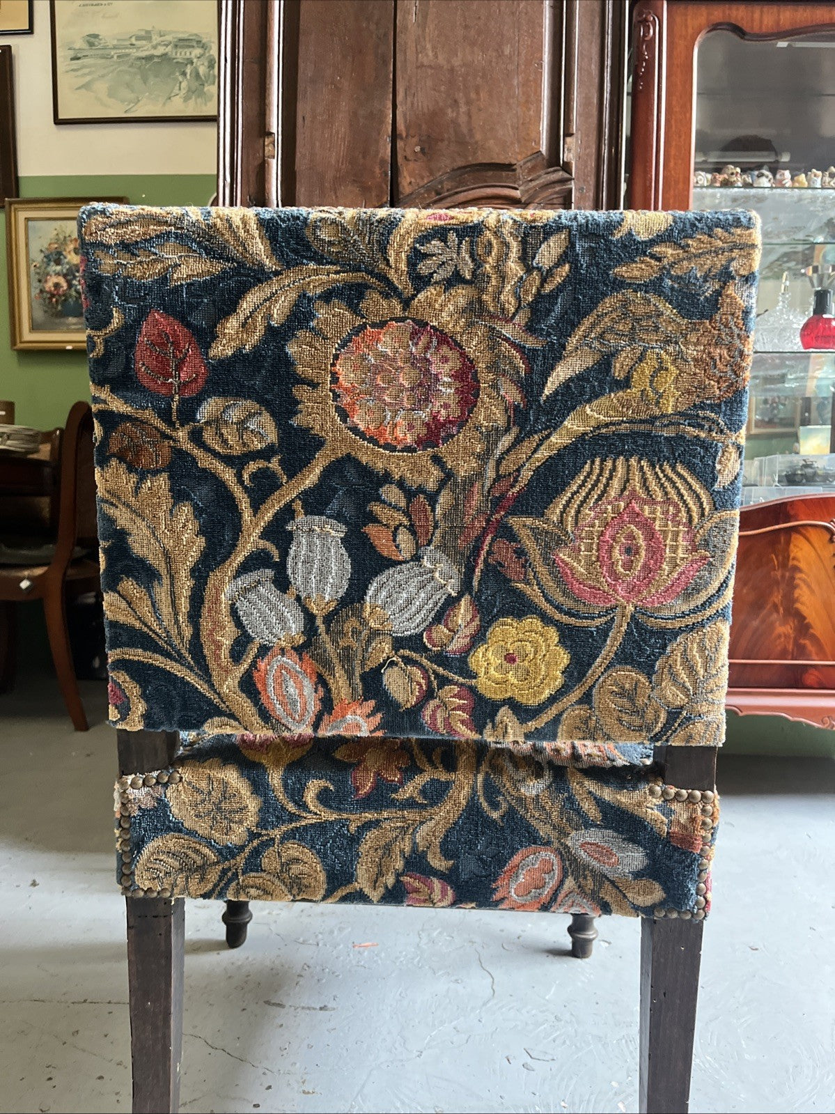 CHAISE A BRAS LOUIS XIII, FAUTEUIL XVIIe EN NOYER