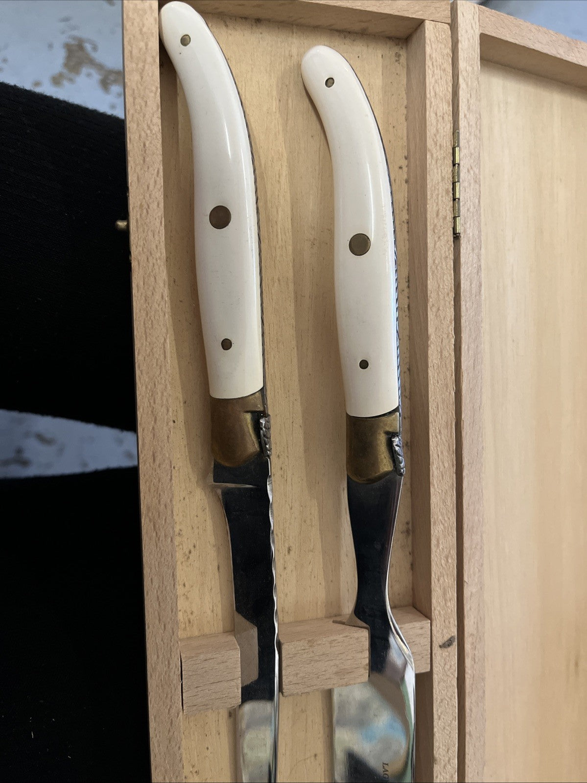 Duo Couvert De Service Foie Gras Laguiole