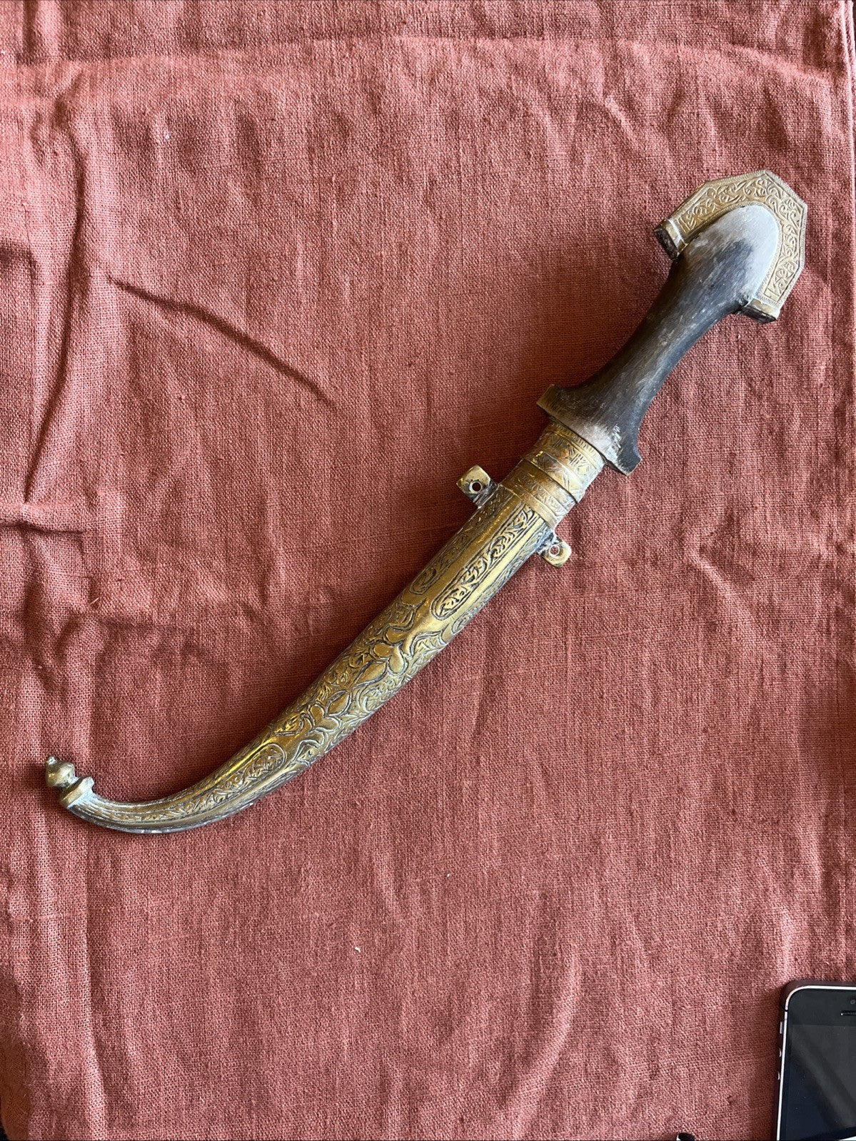 Couteau Oriental En Laiton