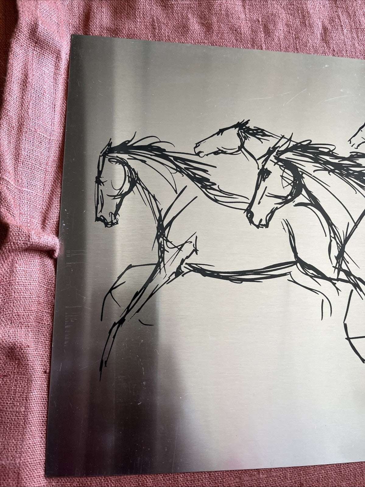 Impression Sur Aluminium Course De Chevaux MICK Mickey