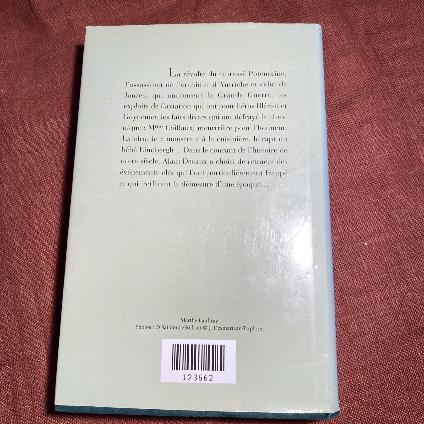 Livre "C'était le XXe Siècle" Alain Decaux (éd. France Loisirs 1996).