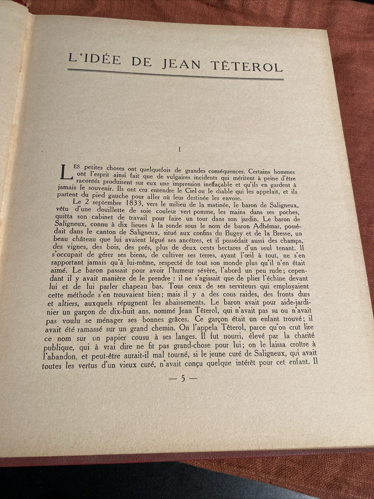 Livre “L’Idée de Jean Téterol - Victor Cherbuliez Hachette Illustré »