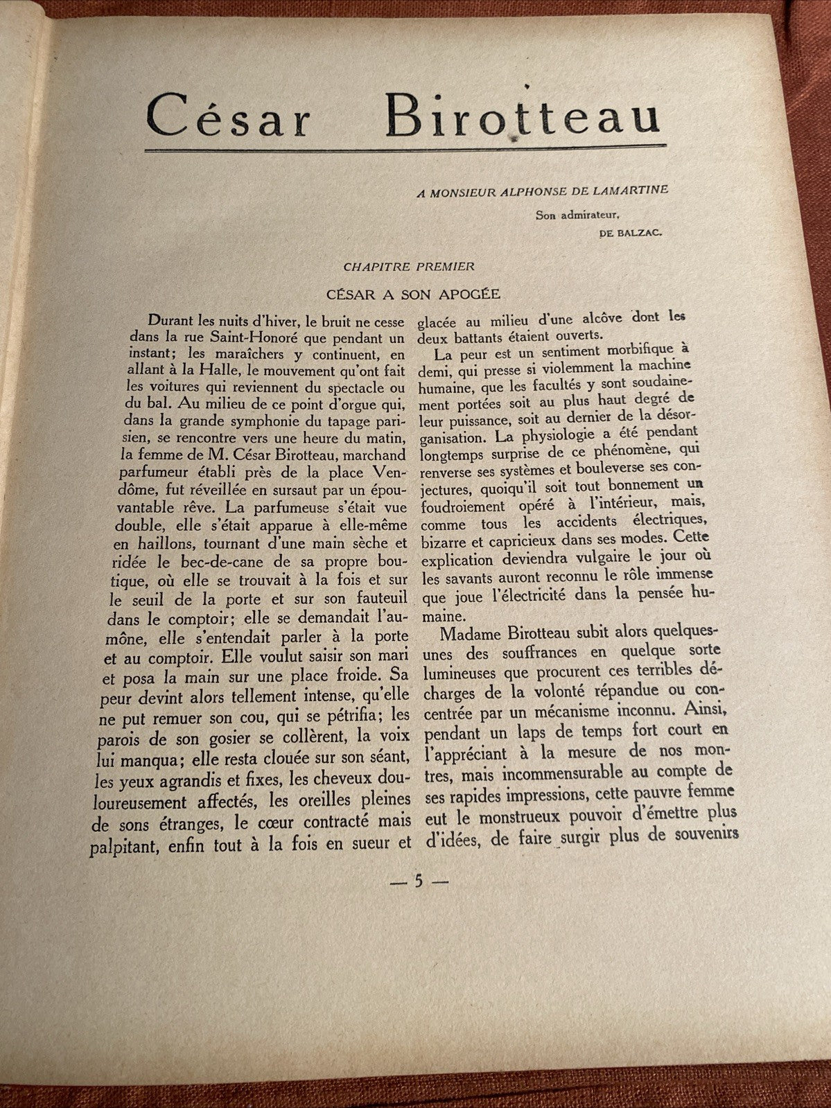 César Birotteau, par Honoré de Balzac, publié par la Librairie Hachette