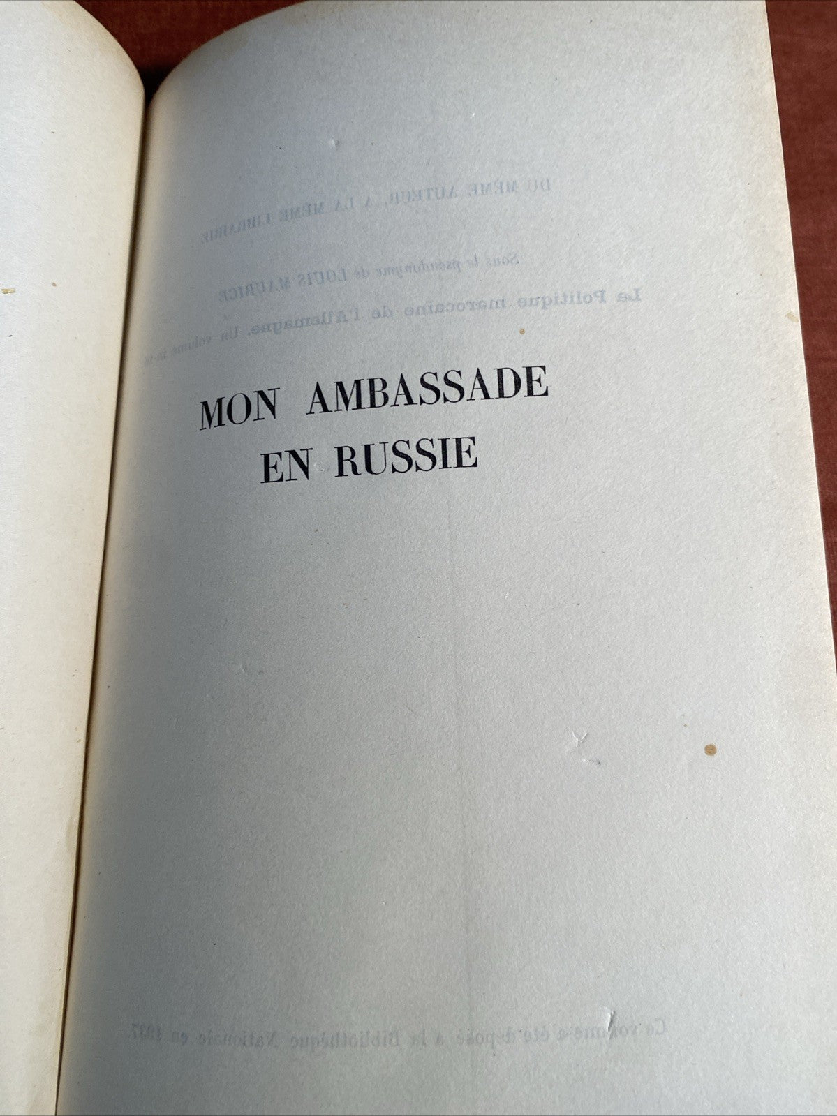 Livre Mon Ambassade en Russie 1903-1908 par Maurice Bompard