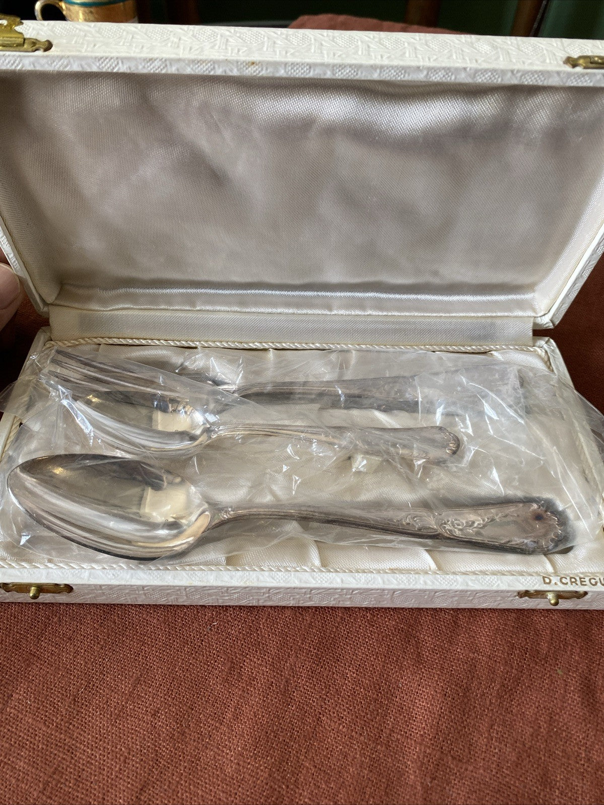 Coffret Couvert Métal Argenté D.CREGUT Paris