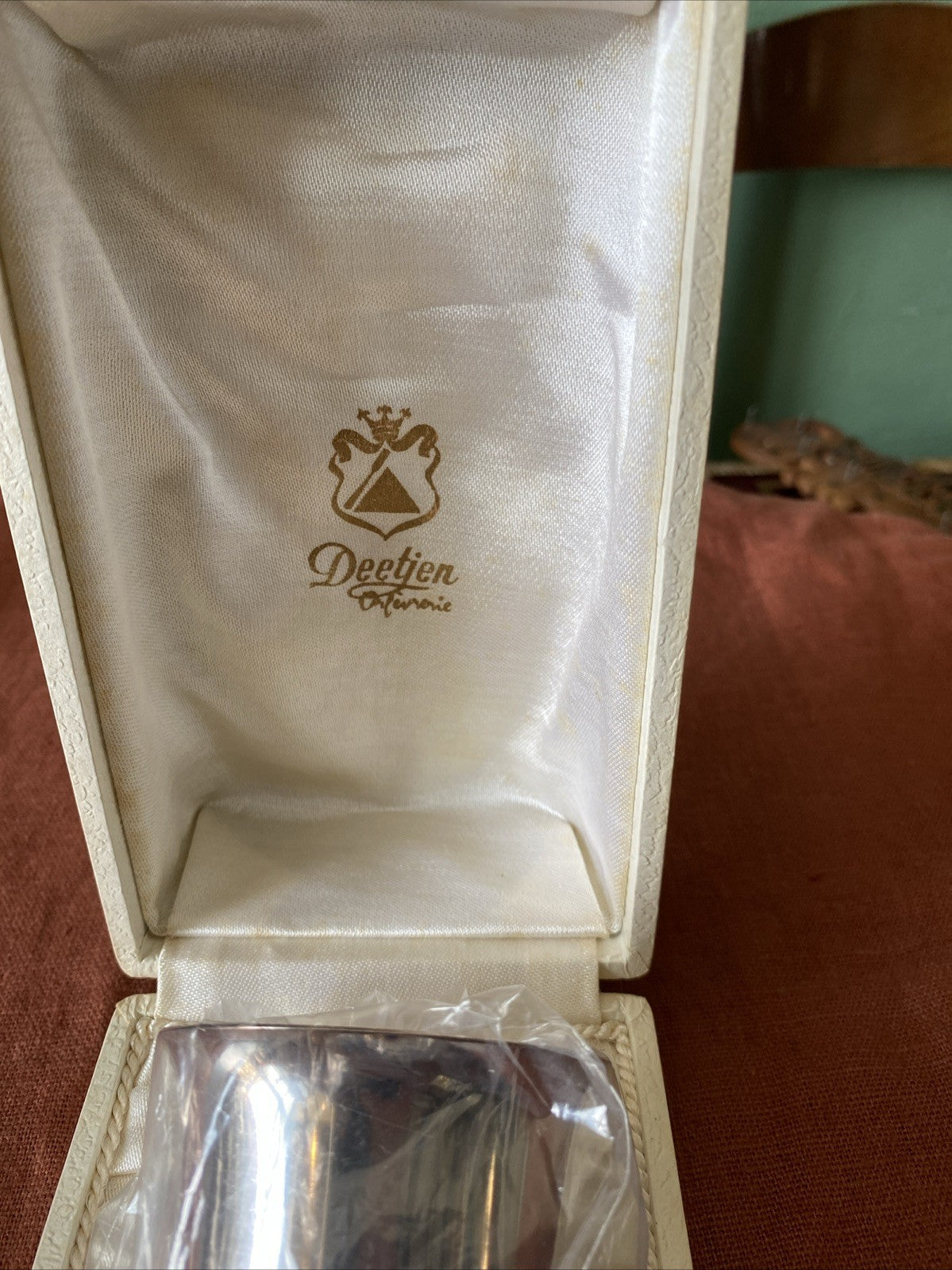 Coffret Baptême Métal Argenté Deetjen France