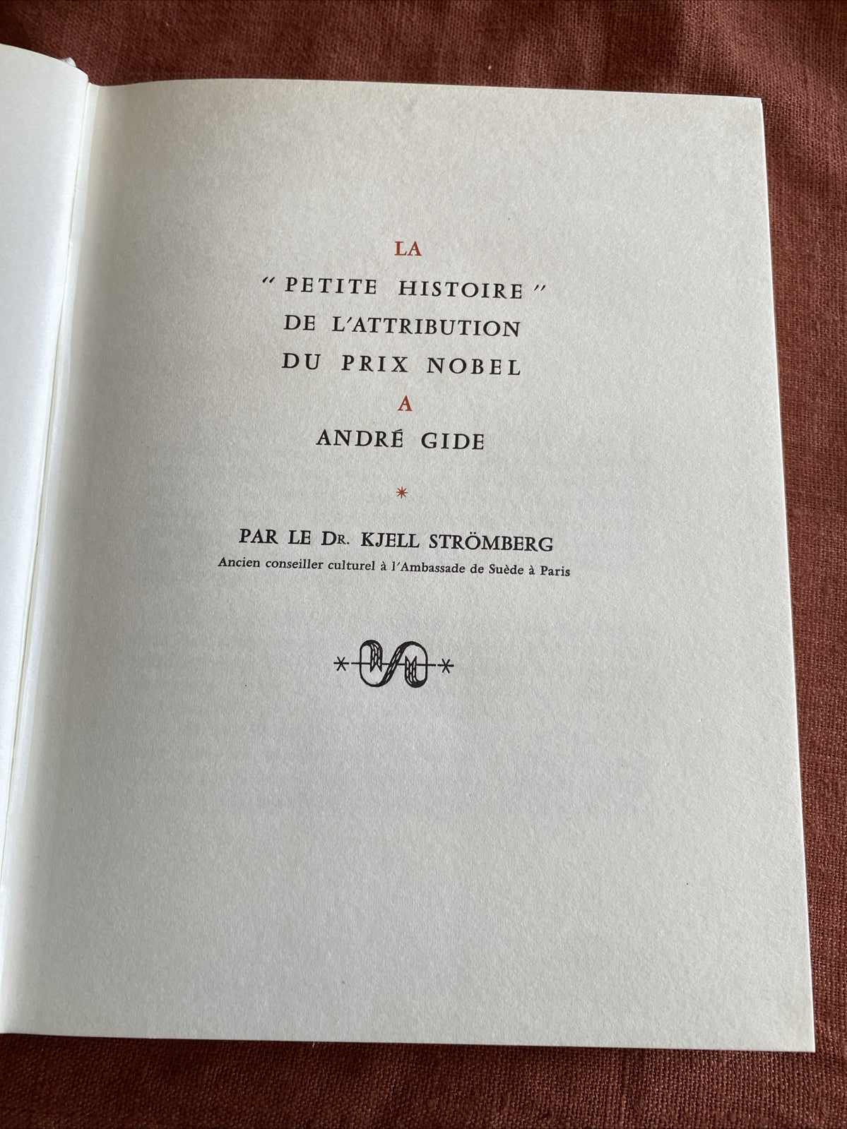André Gide - L'Immoraliste - Editions Rombaldi - Nobel 1947 - livre -