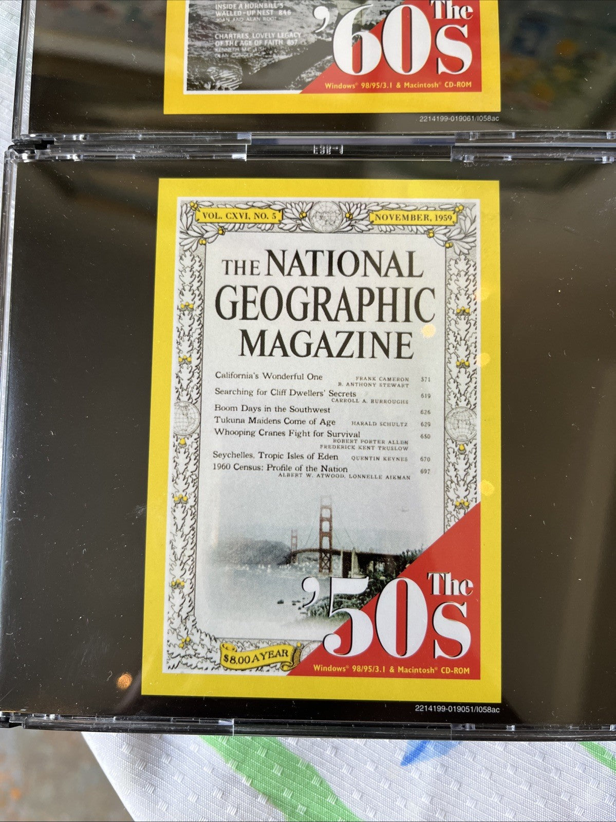 Lot De 7 CD « The National Géographic Magazine » Dans Sa Boîte