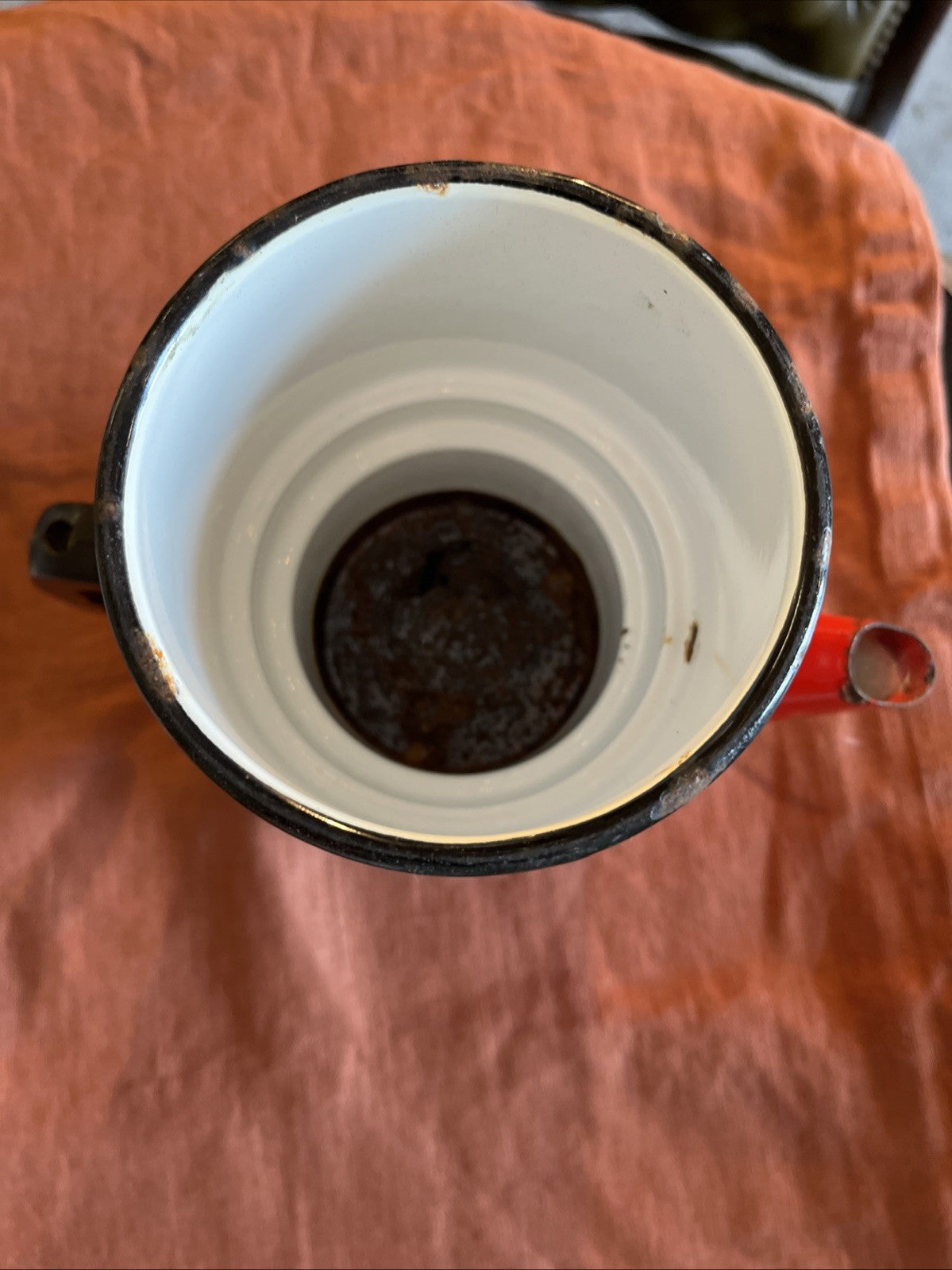 Cafetière Tôle Émaillée Rouge