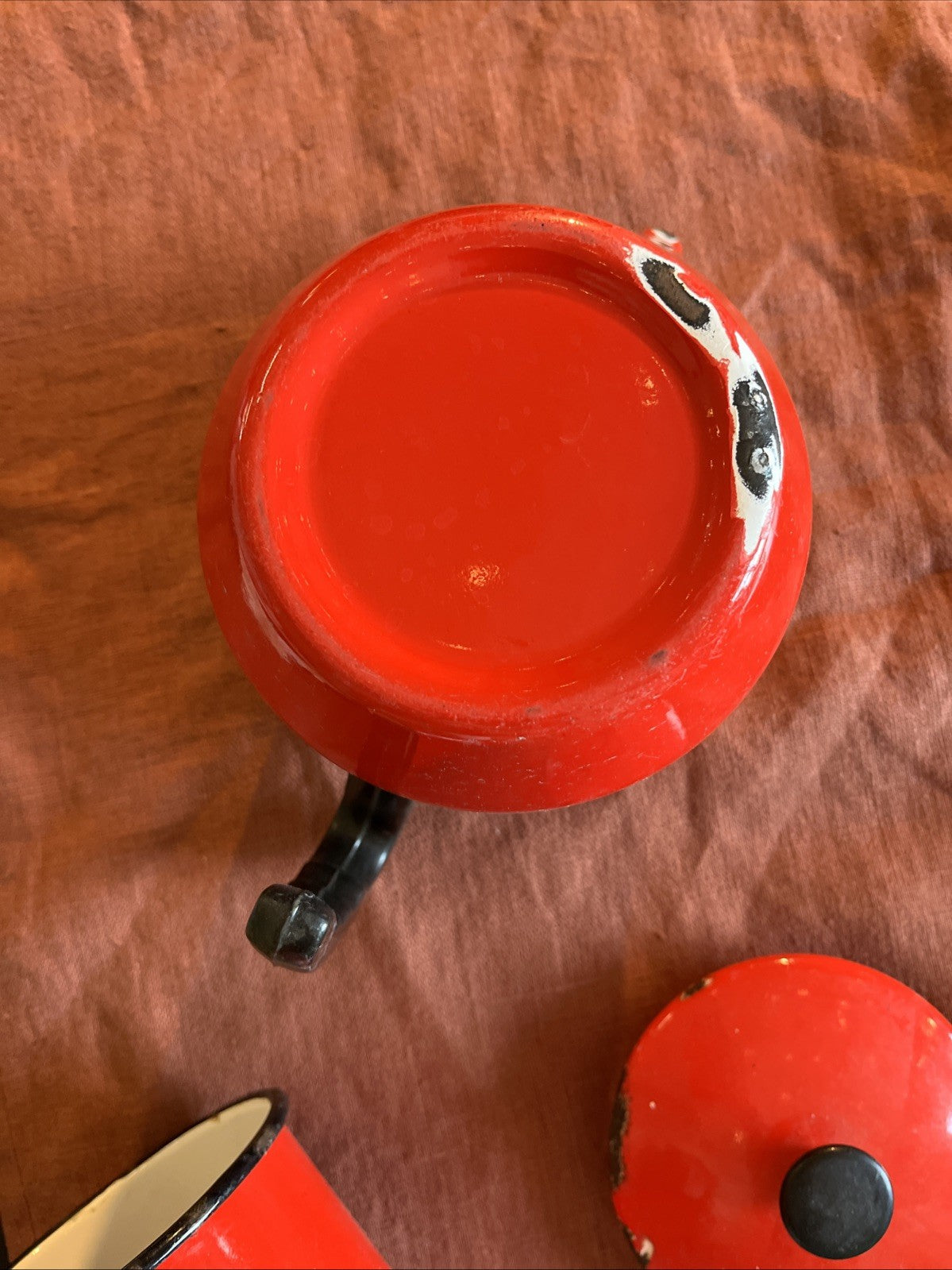 Cafetière Tôle Émaillée Rouge