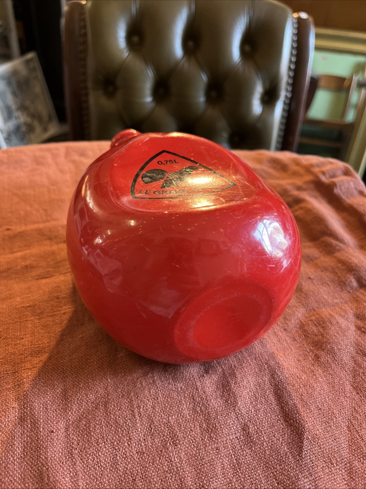 Gourde Tôle Émaillée Rouge