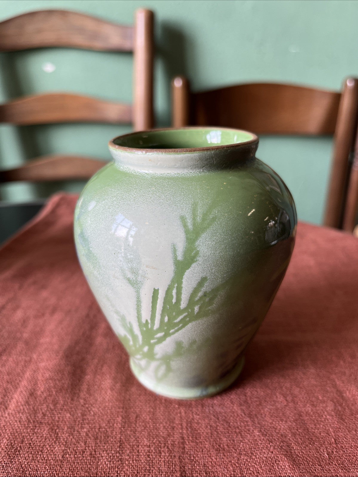 Vase En Céramique Vert Signe Orsini Corsica