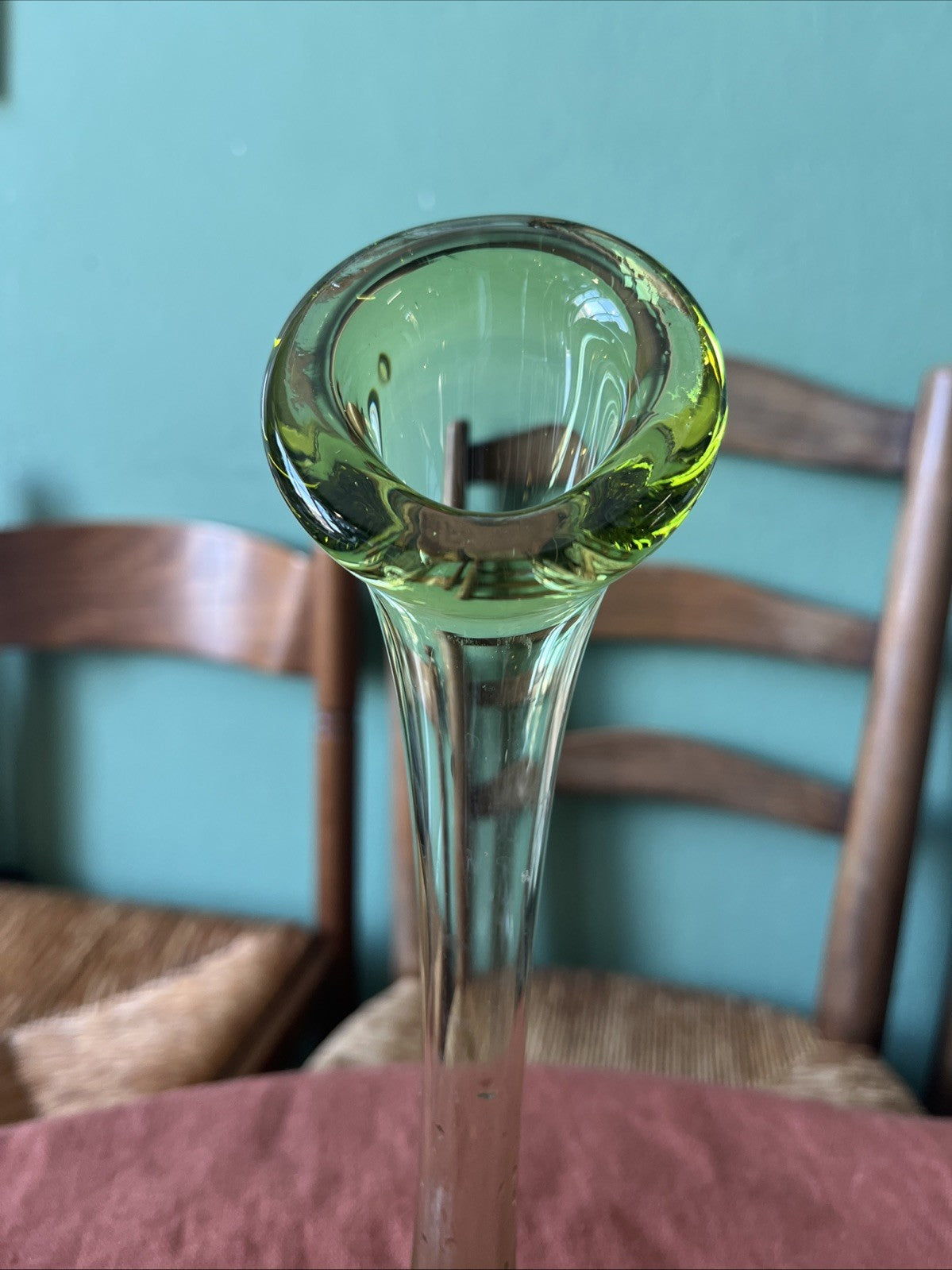 Vase Soliflore Vert Pied Bullé