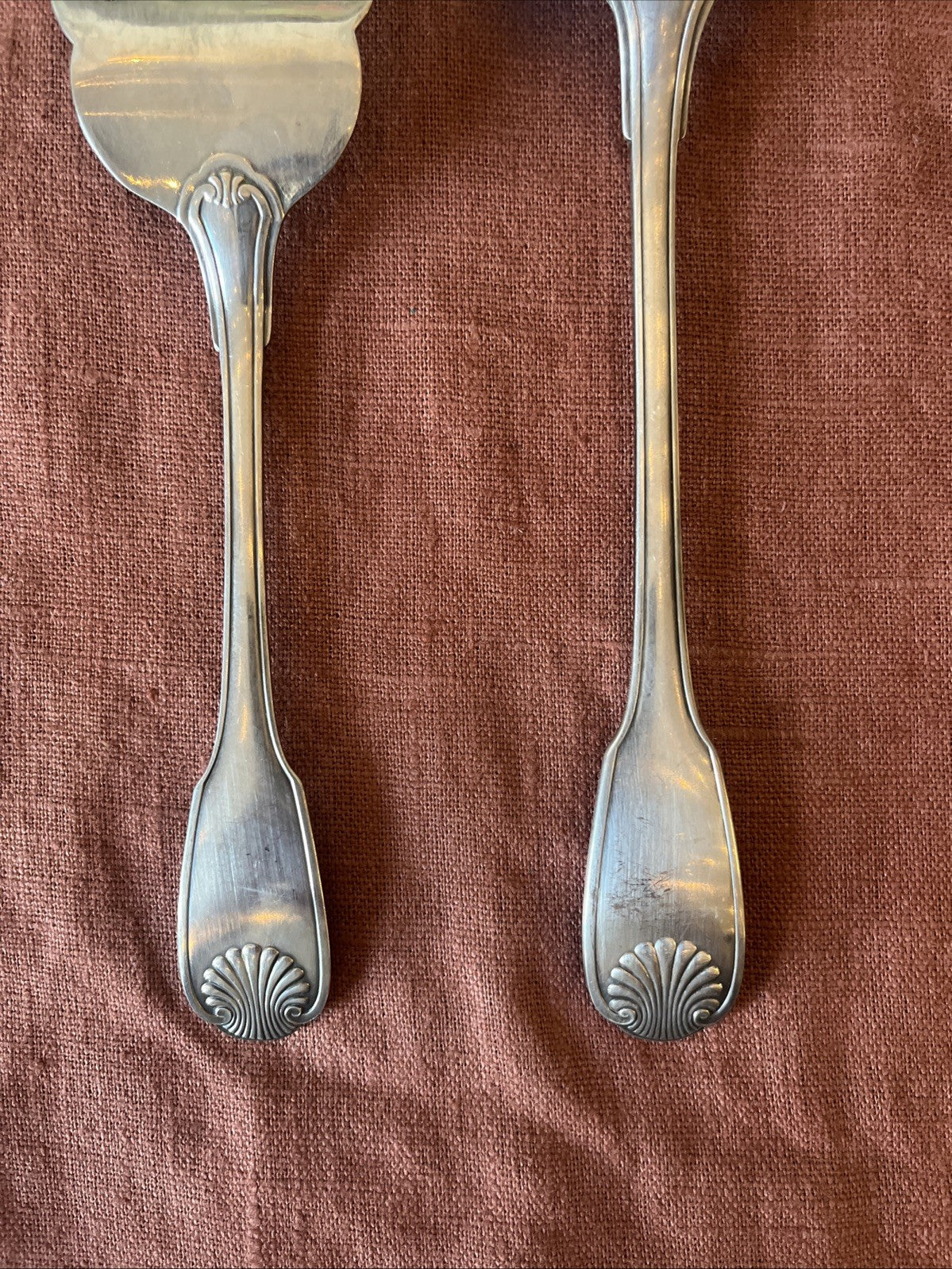 Lot De 2 Couverts De Service Fourchette CuillèreMetal Argenté Christofle