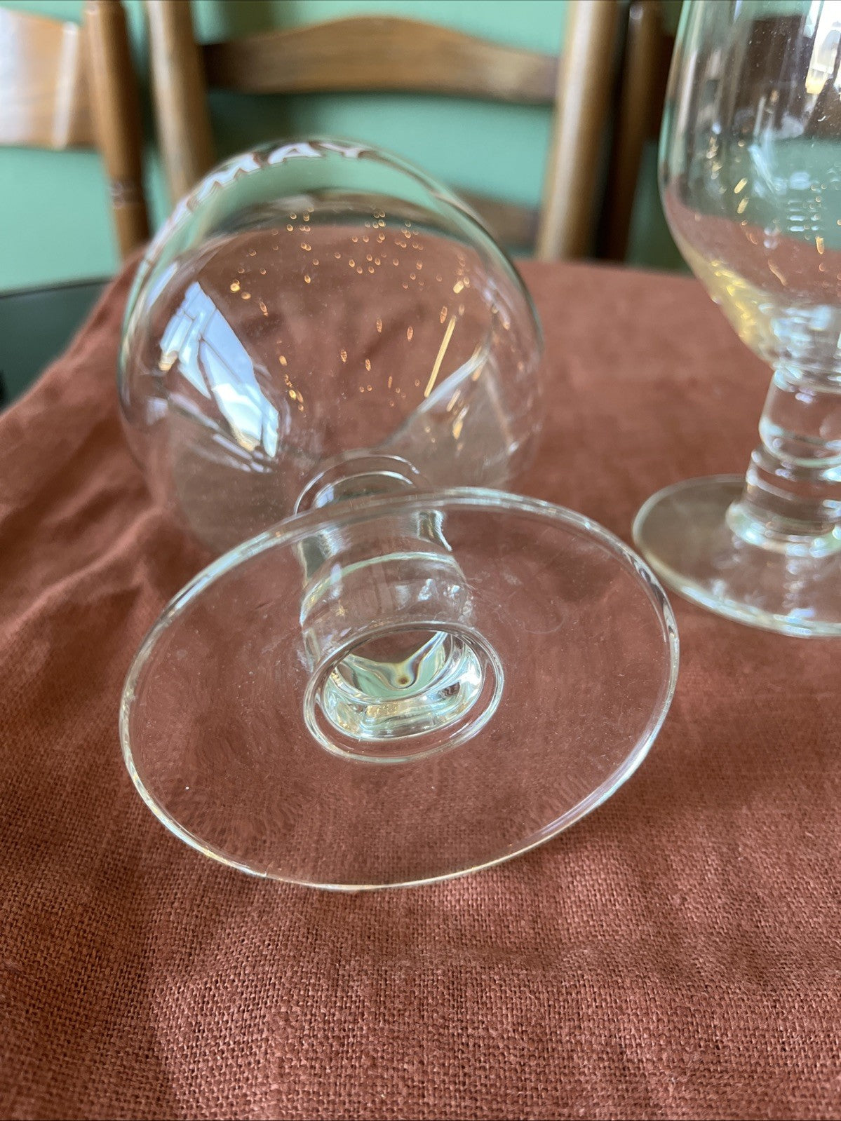 Lot De 2 Verres à bière CHIMAY bordé argent 25cl tige