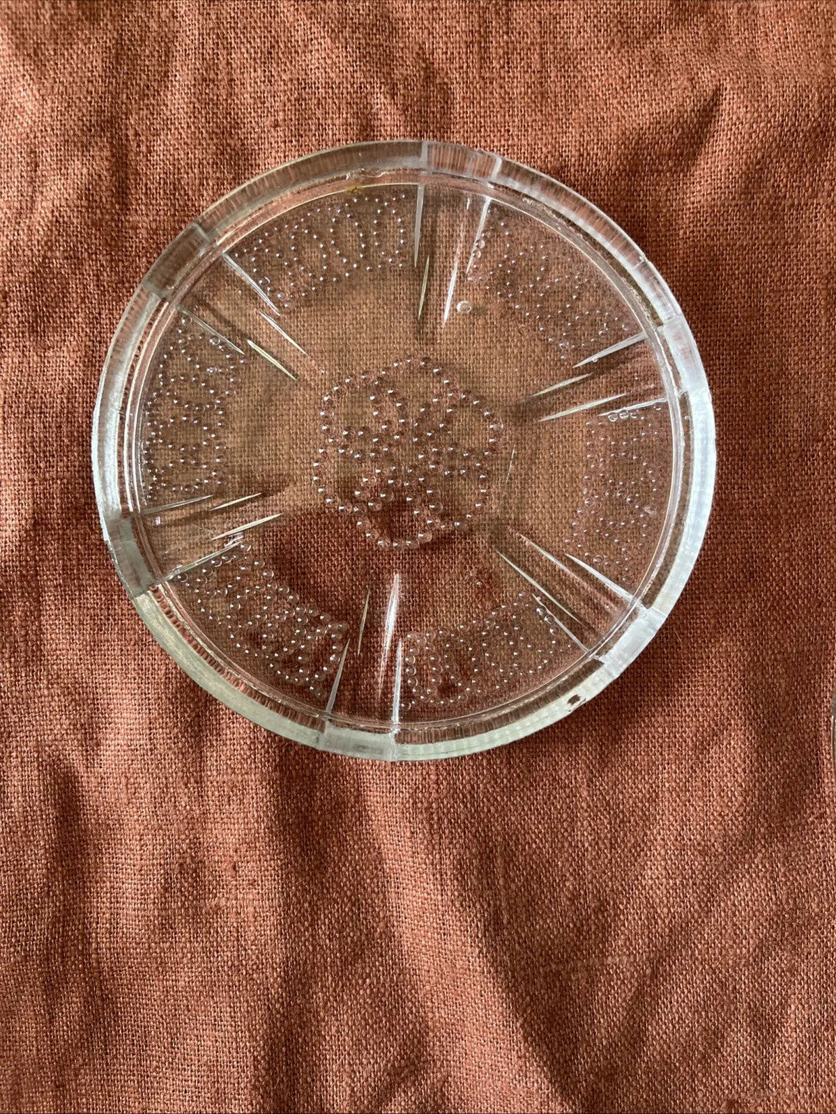Paire De Dessous De Bouteille / Plat En Verre
