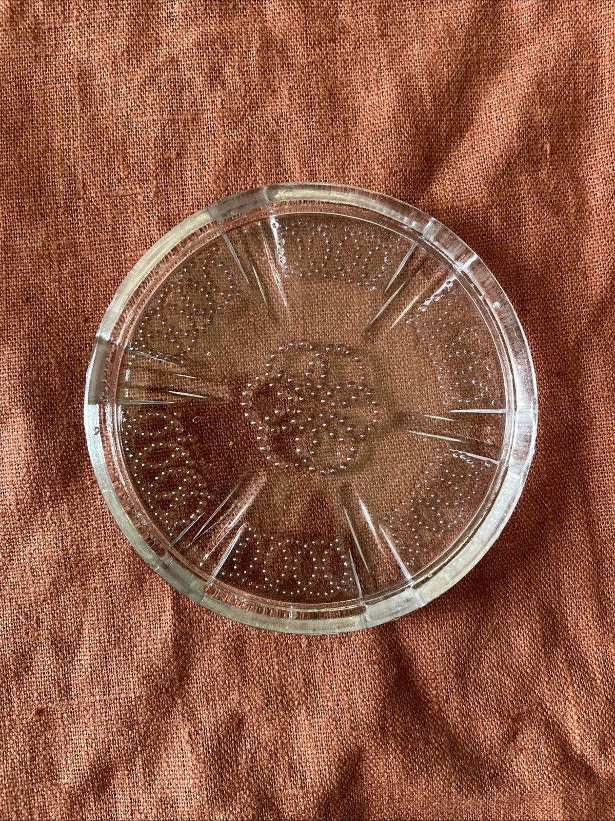 Paire De Dessous De Bouteille / Plat En Verre