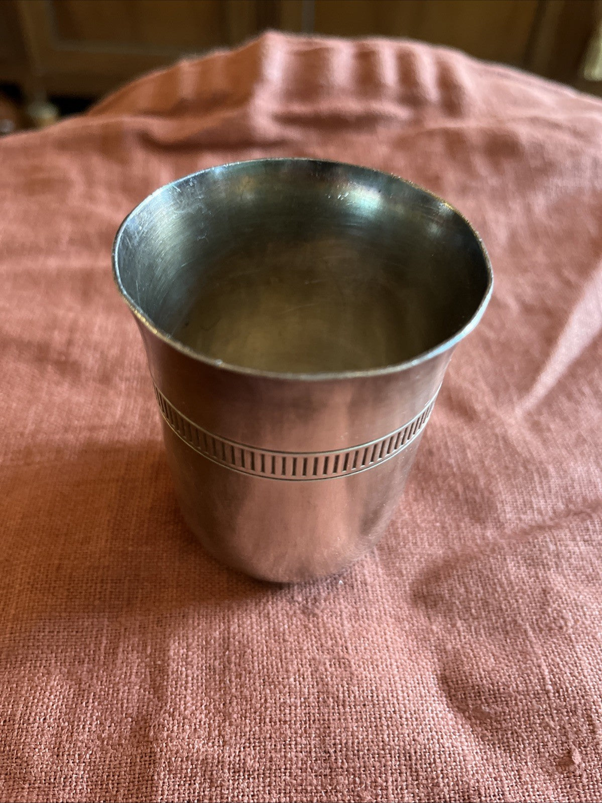 Timbale En Métal Argenté Ercuis