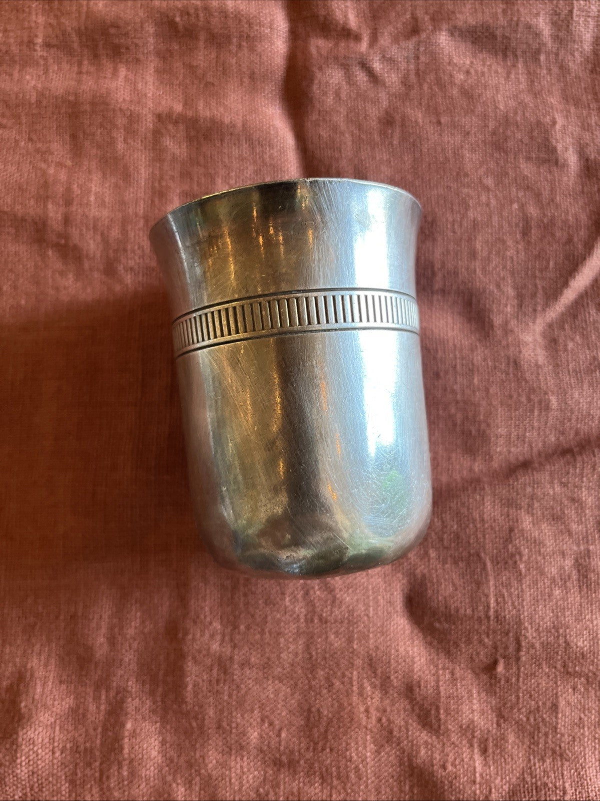 Timbale En Métal Argenté Ercuis