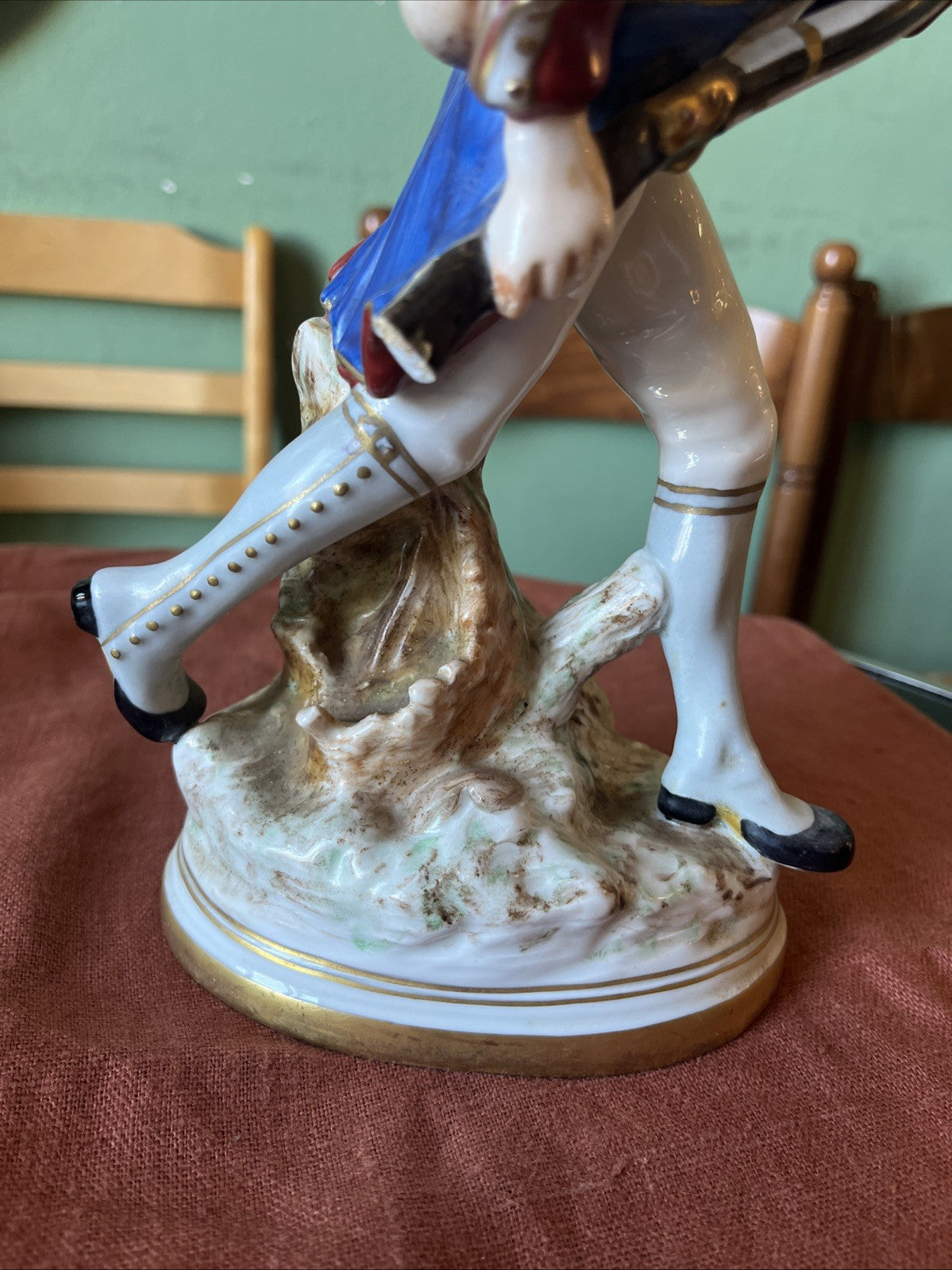Figurine En Porcelaine Soldat Napoléonien Samson
