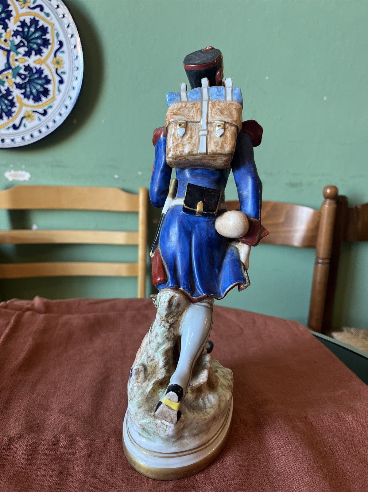 Figurine En Porcelaine Soldat Napoléonien Samson