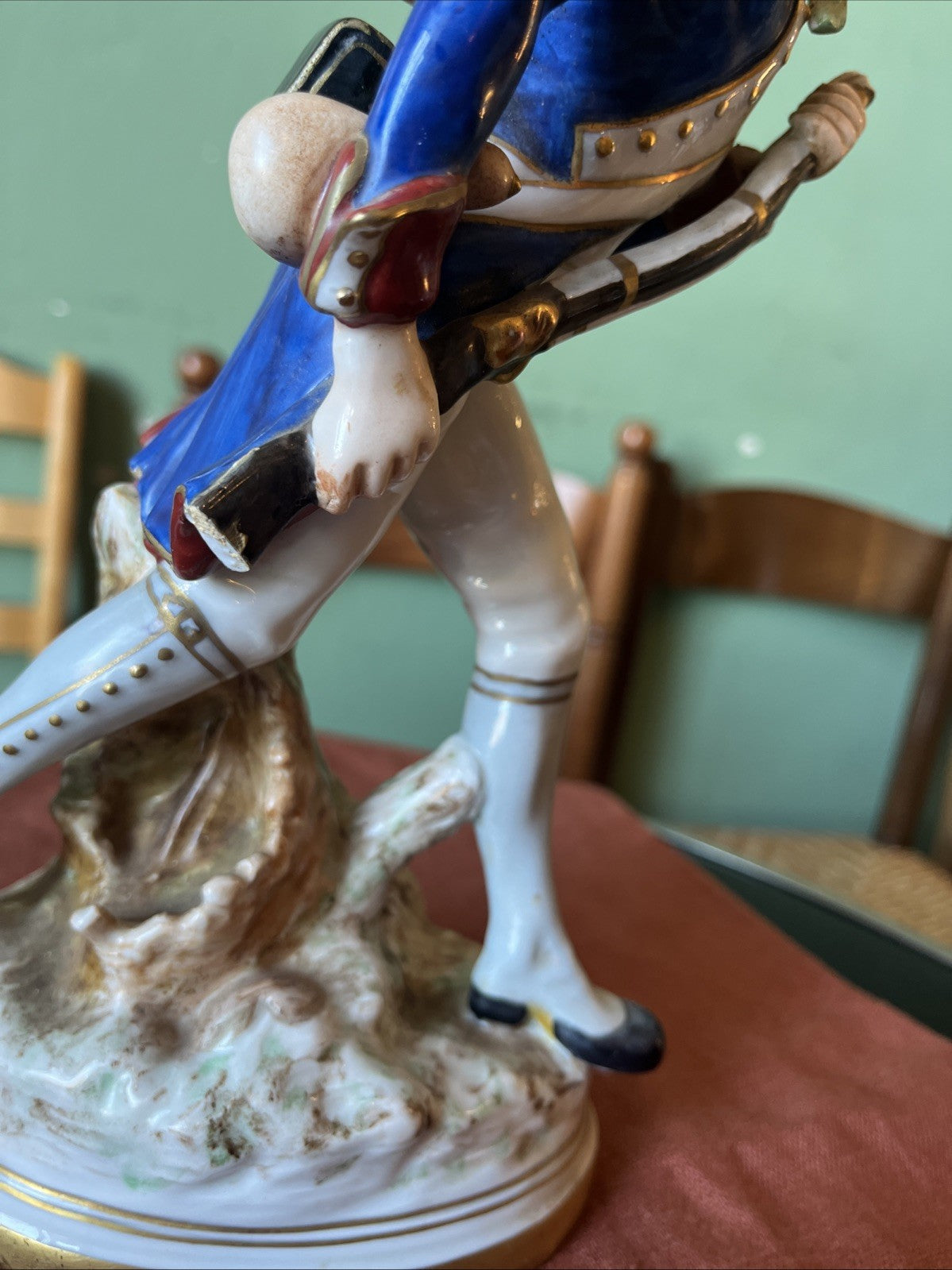 Figurine En Porcelaine Soldat Napoléonien Samson