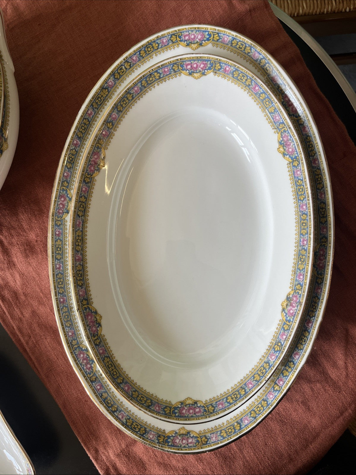 Ensemble 4 Plats De Service Porcelaine