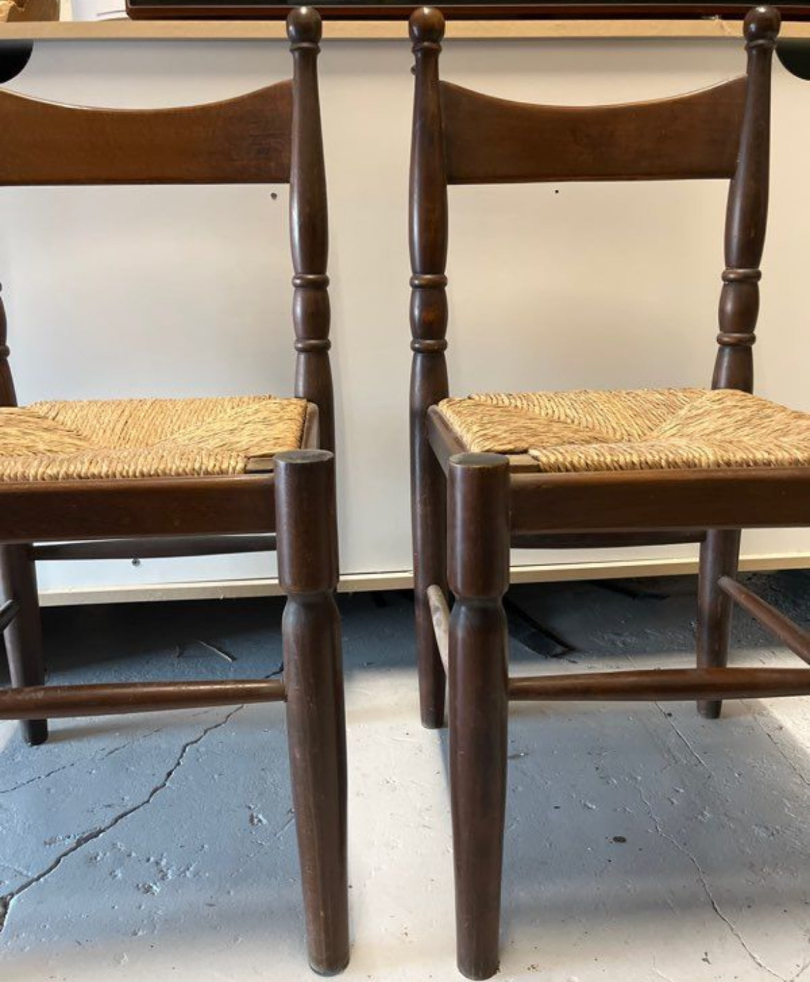 Paire de chaises bois