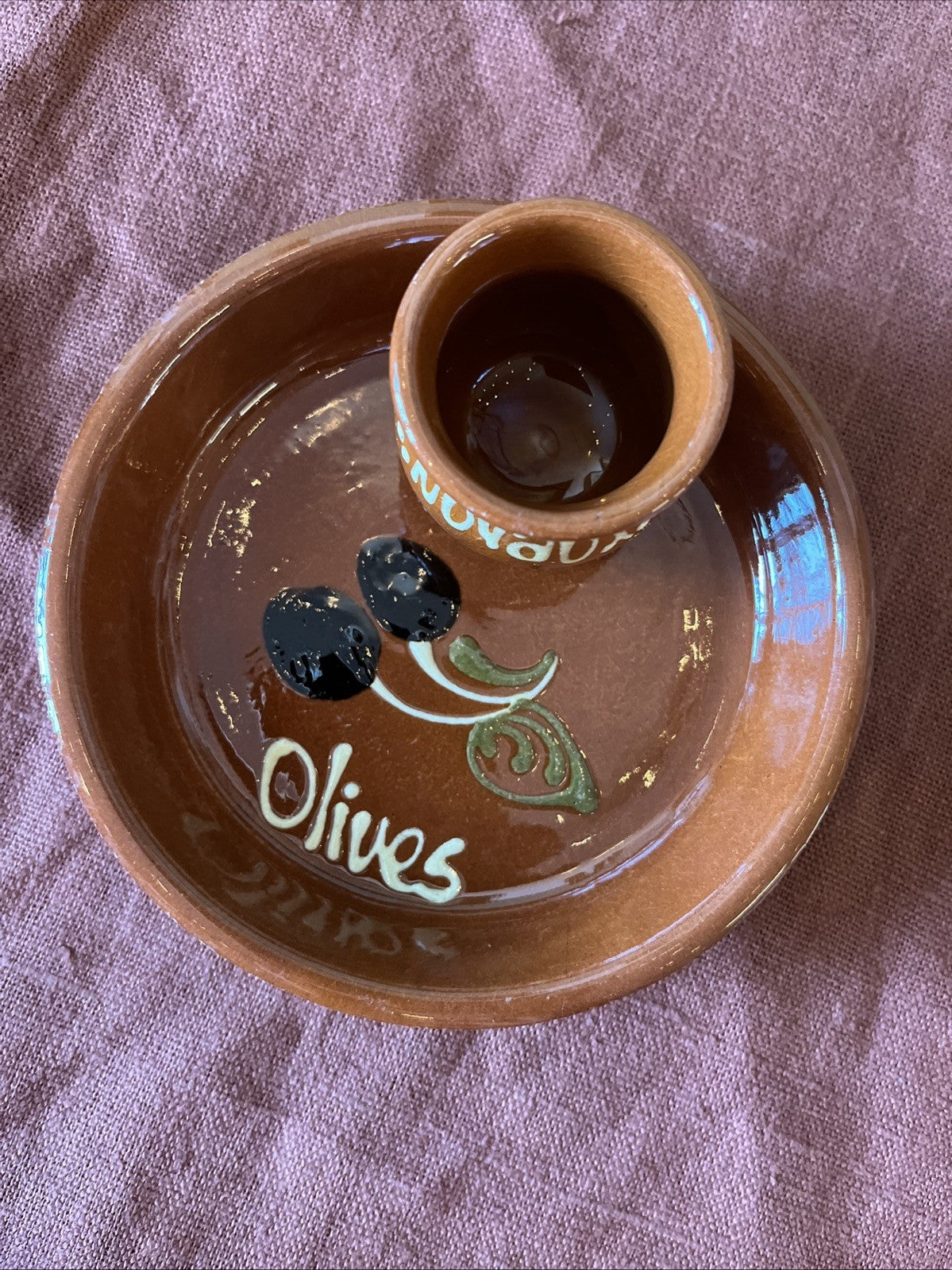 Plat Apéritif Petite Assiette À Olives Terre Cuite