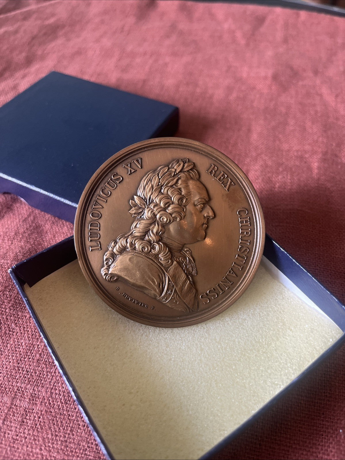Médaille En Bronze Louis XV