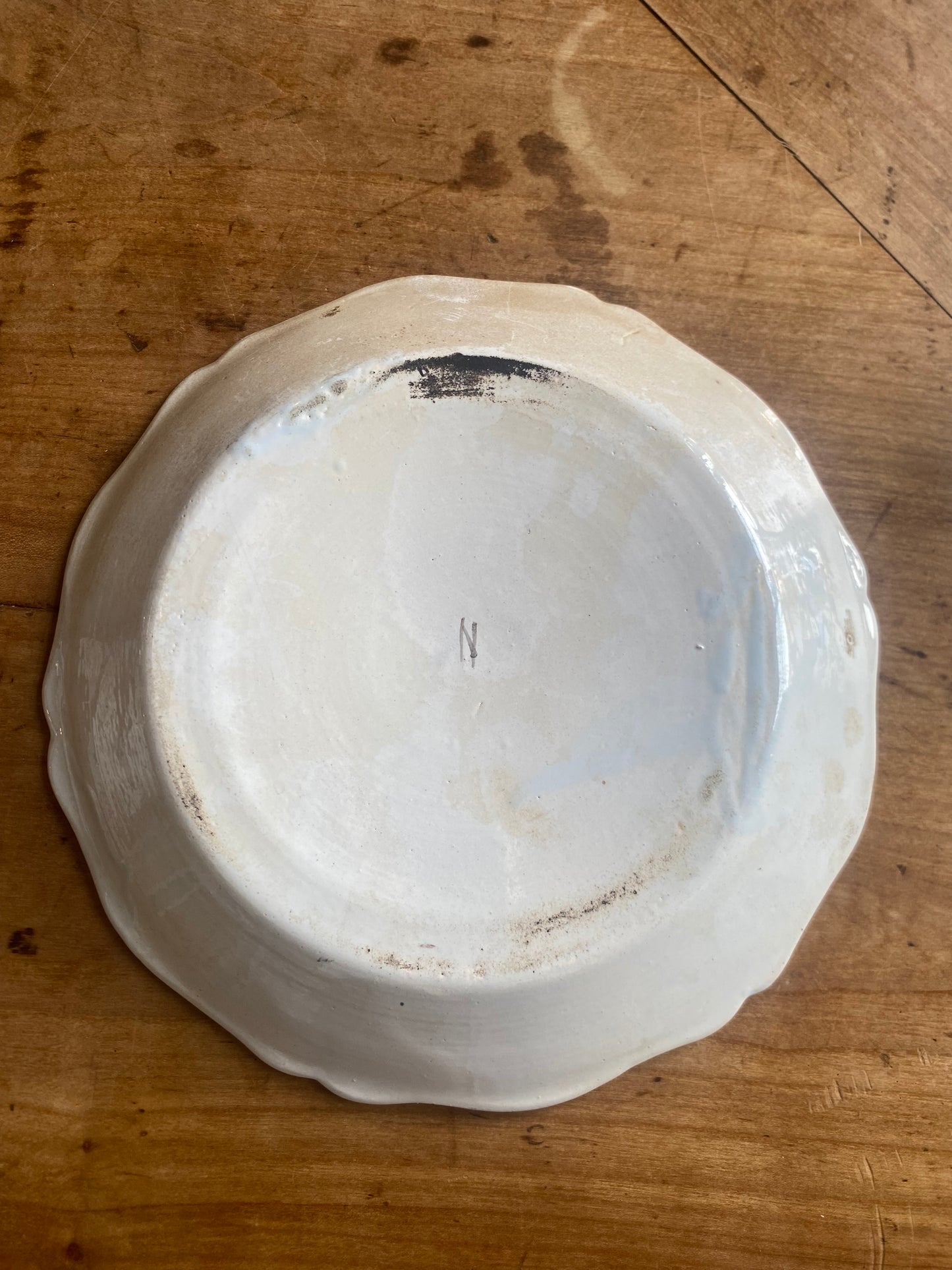 Assiette faïence coq gaulois 1789 Je chante pour la Liberté décor patriotique