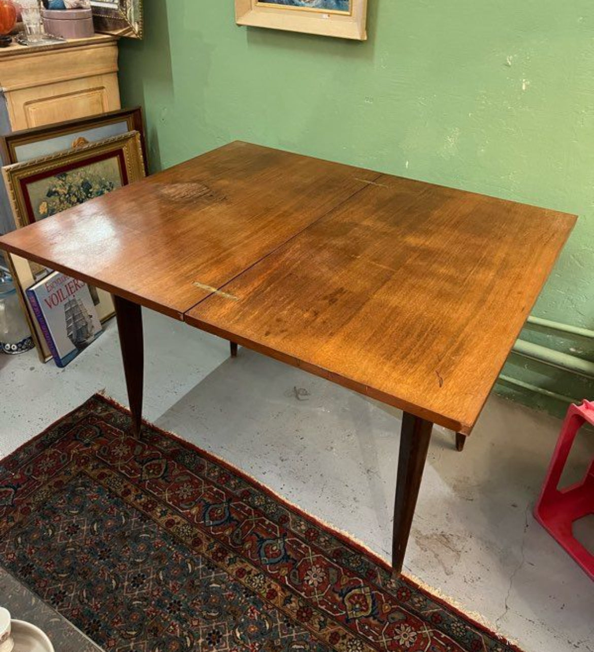 Table portefeuille en bois