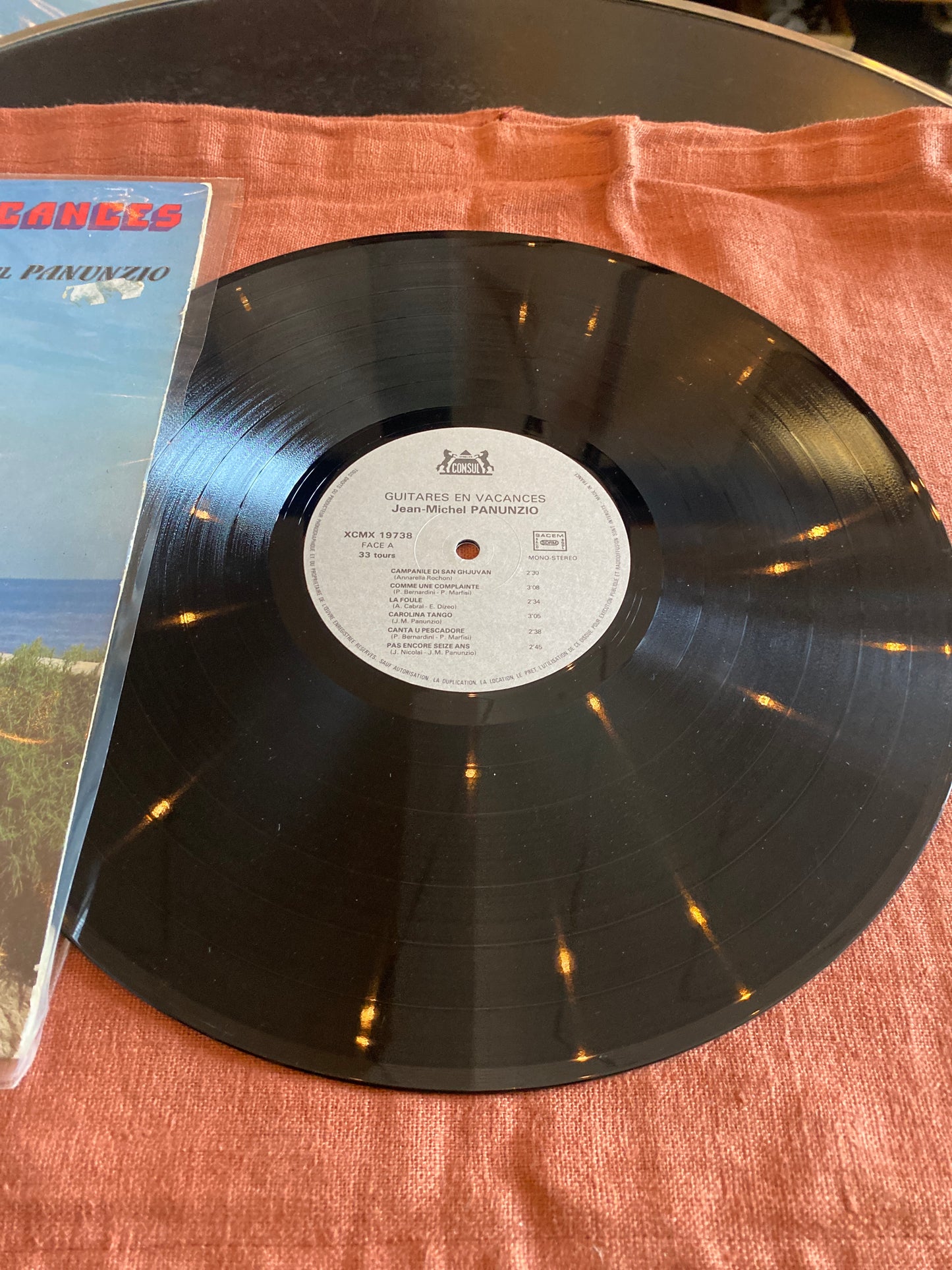 Vinyle Jean-Michel Panunzio – Guitares en vacances (Le Consul, XCMX 19.738) – LP 33 tours