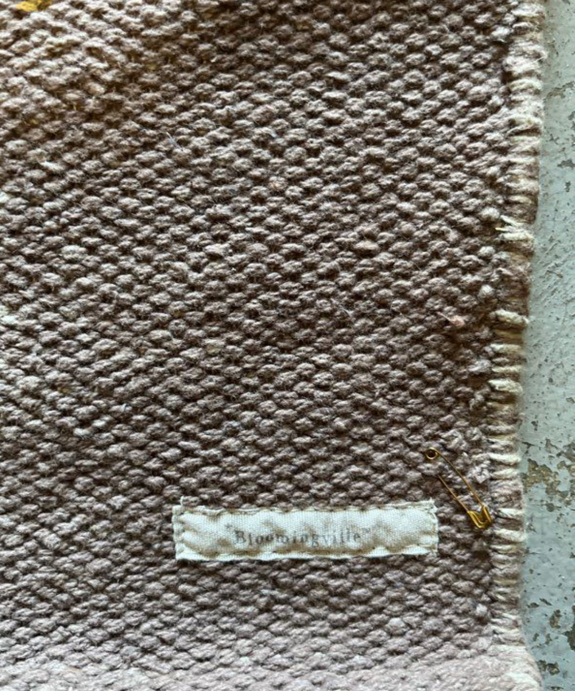 Tapis gris bloomingville en coton