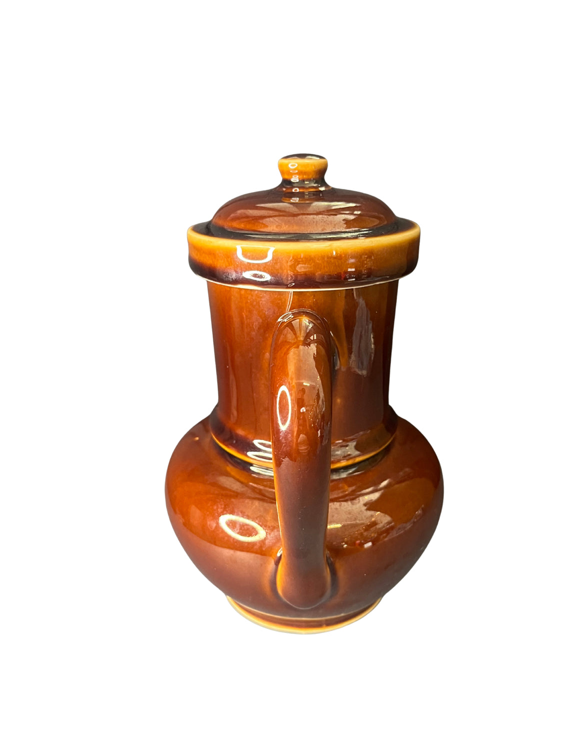 Cafetière en céramique marron