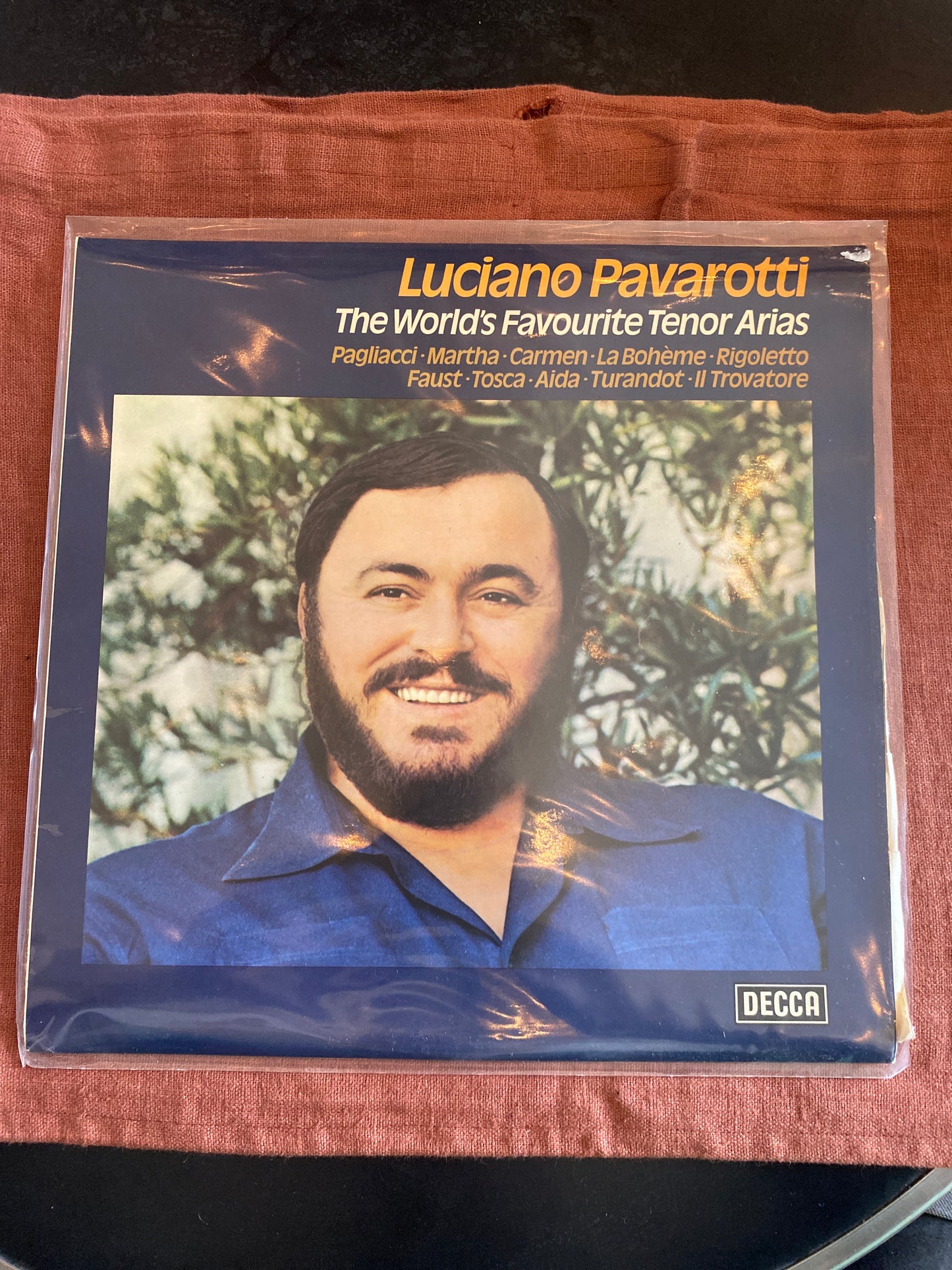 Luciano Pavarotti – The World’s Favourite Tenor Arias (Decca) – LP 33 tours - vinyle -