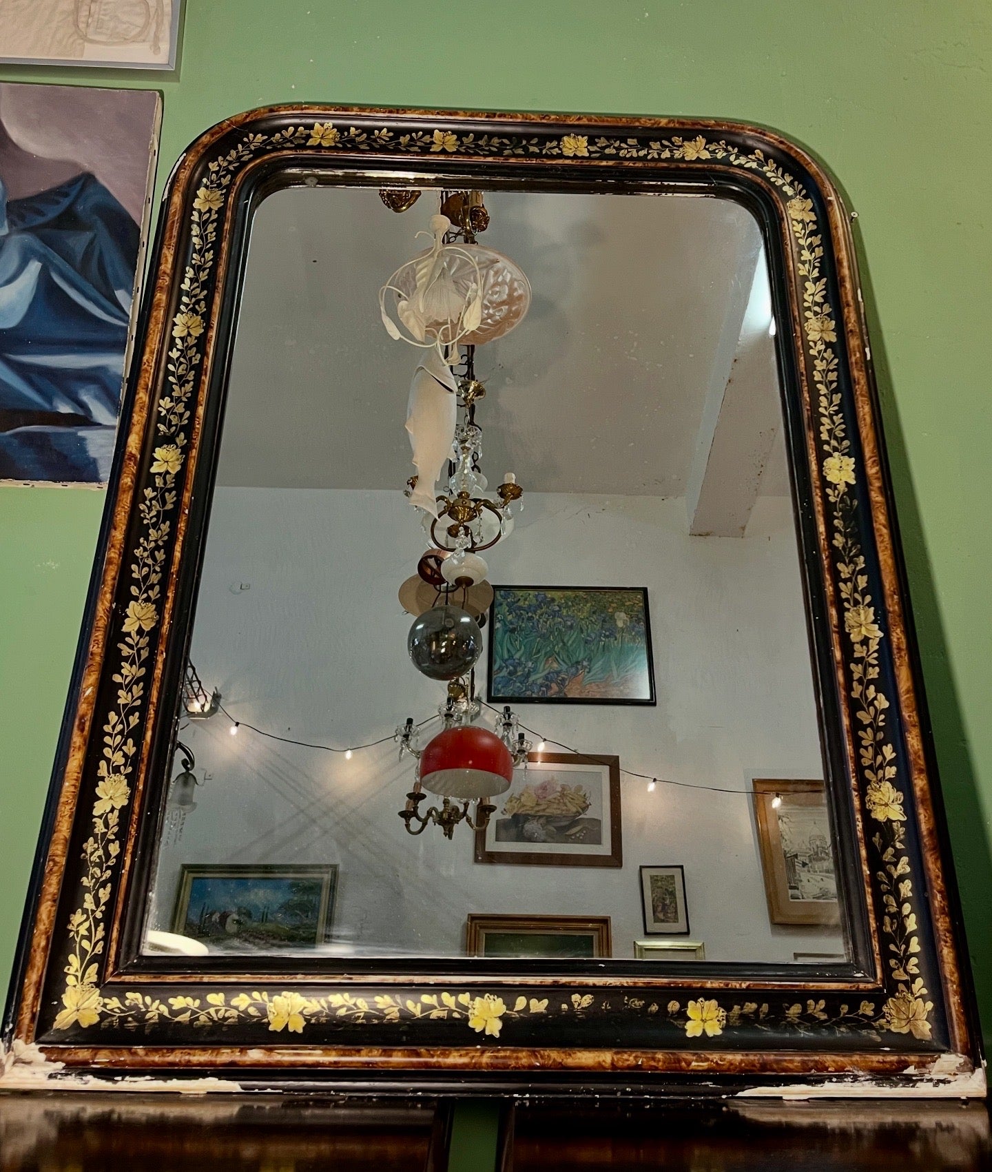 Ancien miroir en bois année 1875