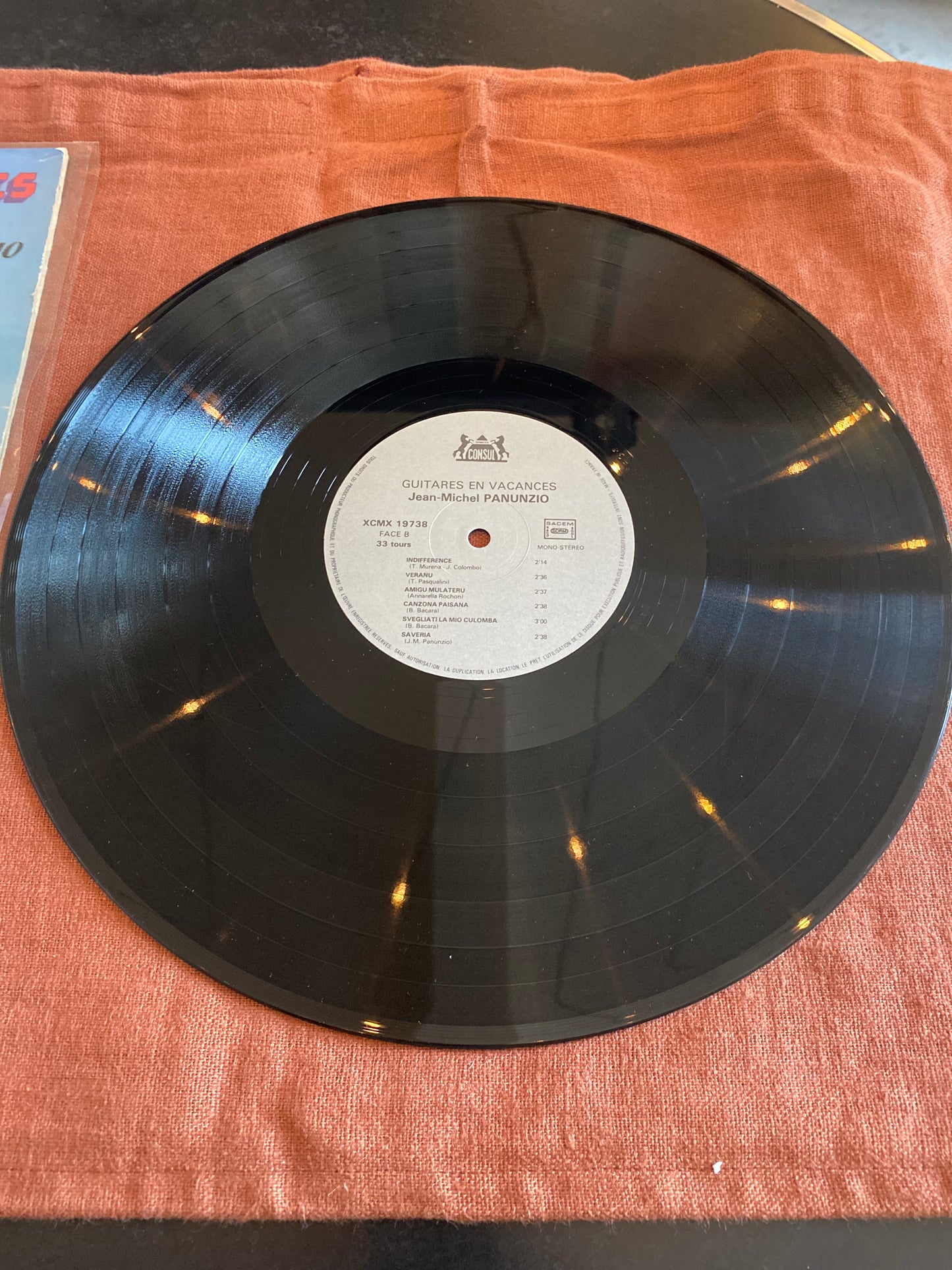 Vinyle Jean-Michel Panunzio – Guitares en vacances (Le Consul, XCMX 19.738) – LP 33 tours