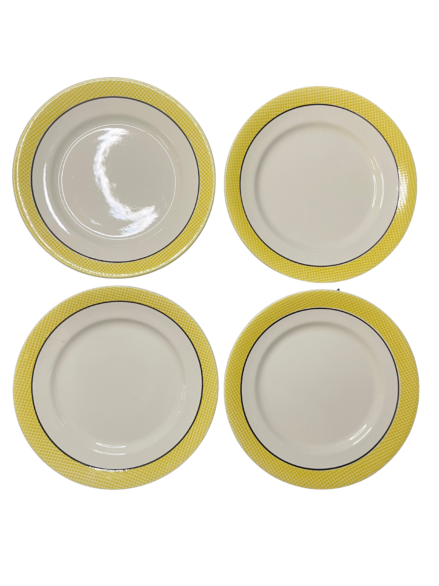 Lot de 4 petites assiettes Salins France - Menton