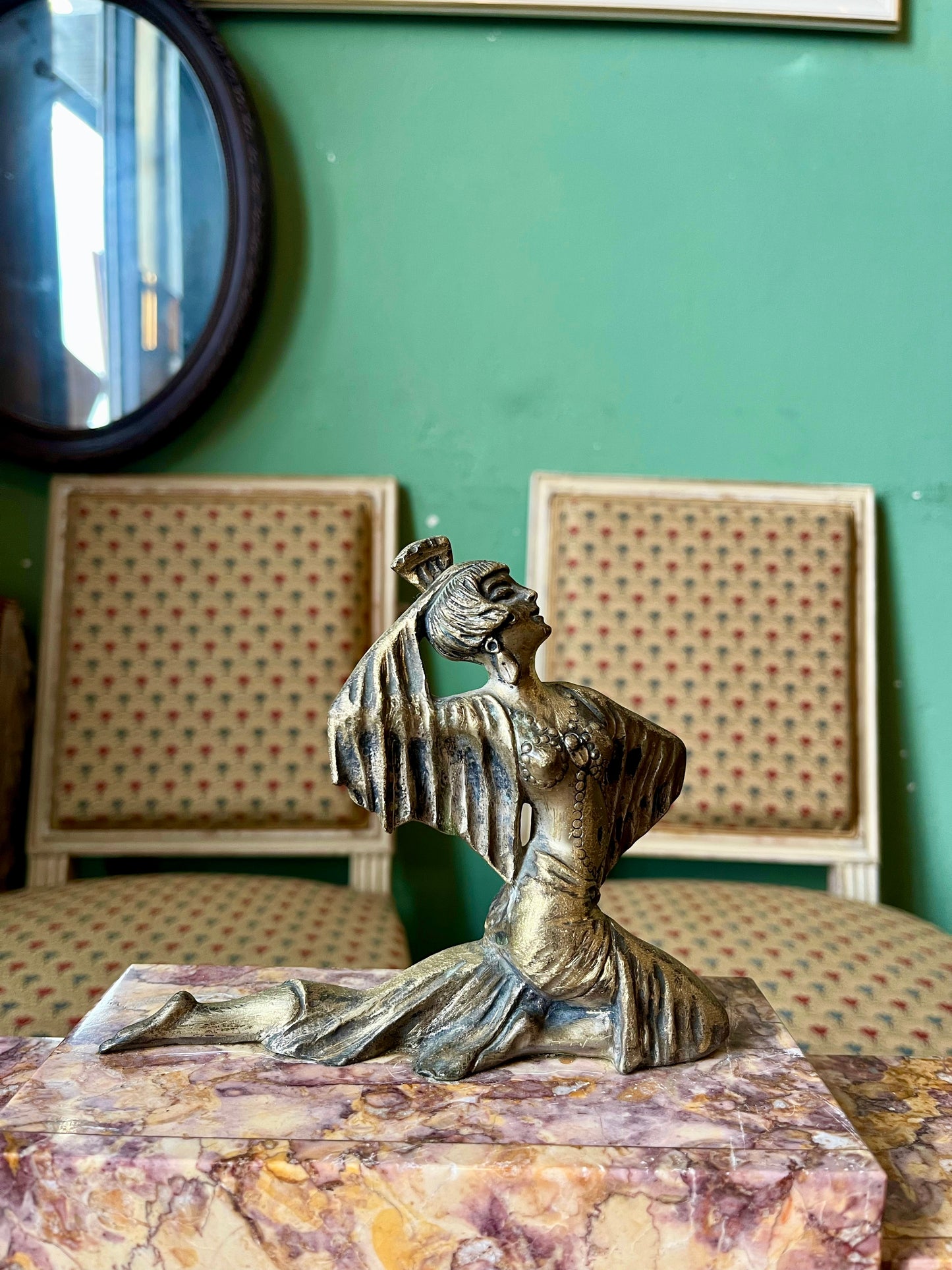 Ensemble de garnitures de cheminée art déco