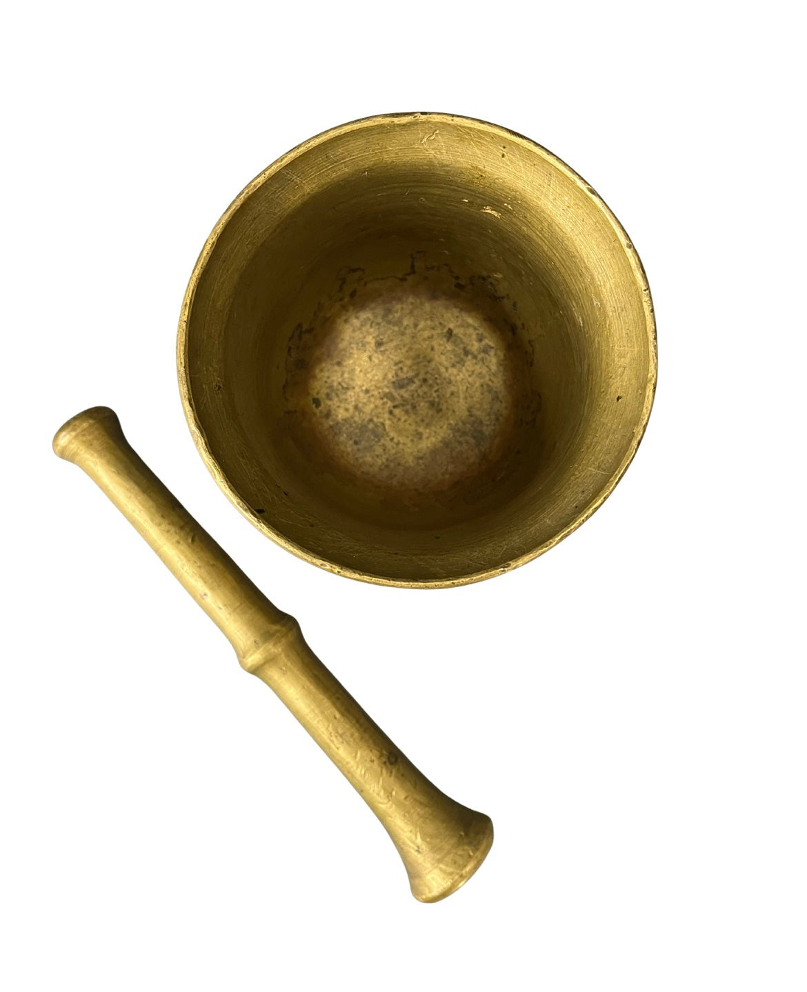 Grand mortier ancien en bronze et son pilon