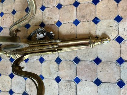 Paire d’appliques en bronze style Louis XVI 3 branches