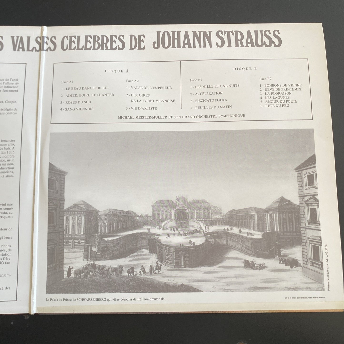 Vinyle 33T Johann Strauss valses célèbres Tout Vienne danse
