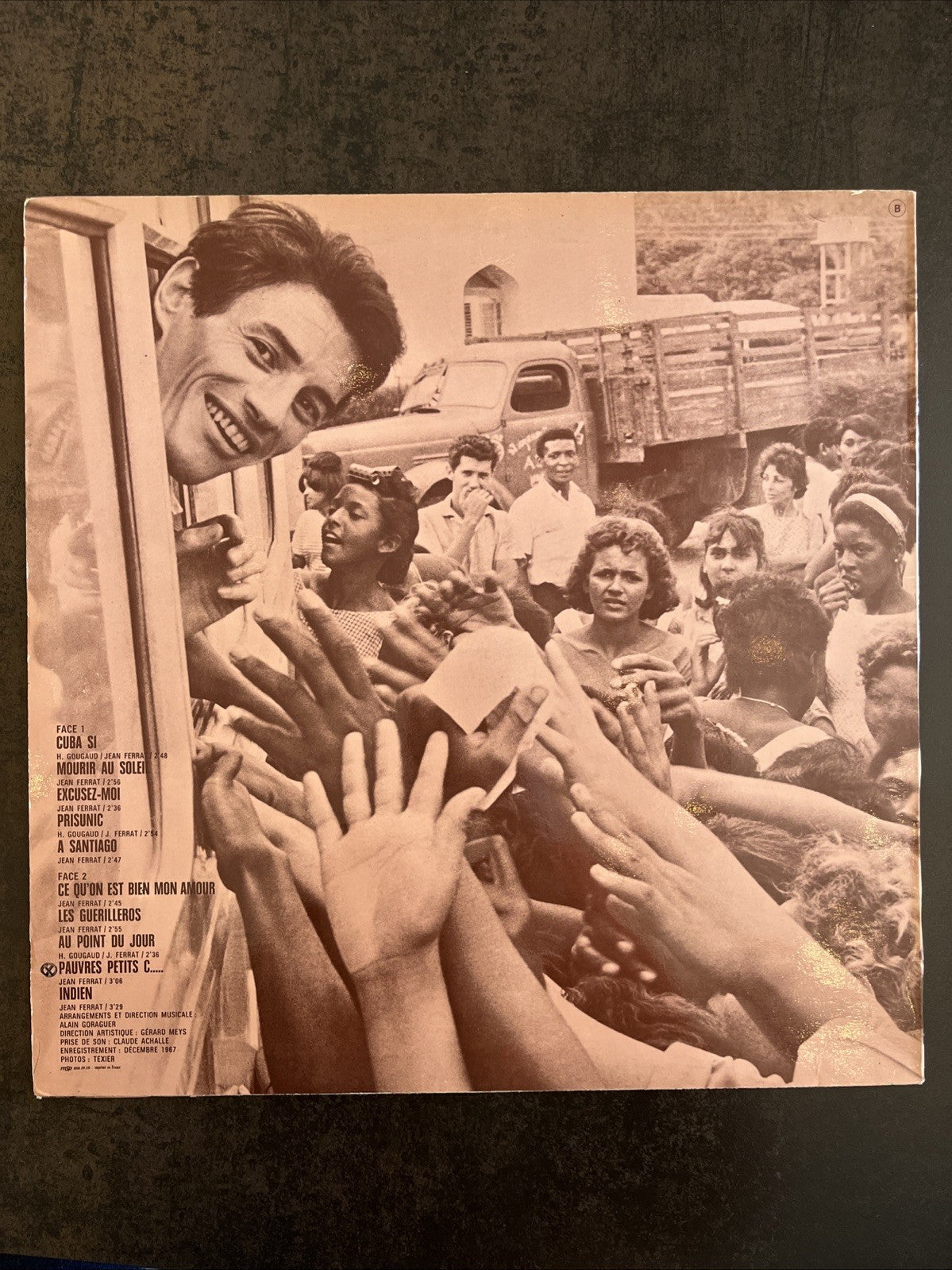 Jean Ferrat Vinyl LP Barclay Chanson Française Vintage Album