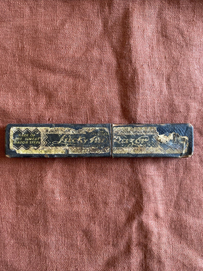 Rasoir coupe-choux ancien Auler, lame acier, avec étui